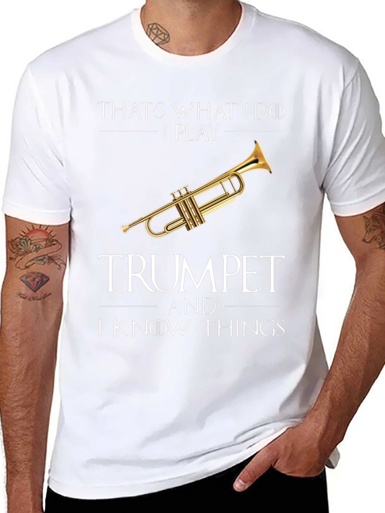 Trumpet Player T-Shirt - I Know Things