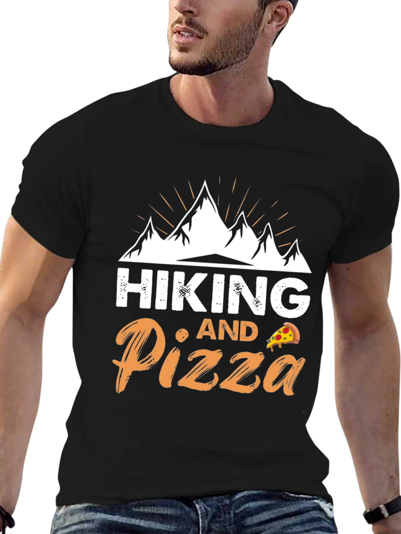 Hiking and Pizza Graphic Tee | Adventure Ready