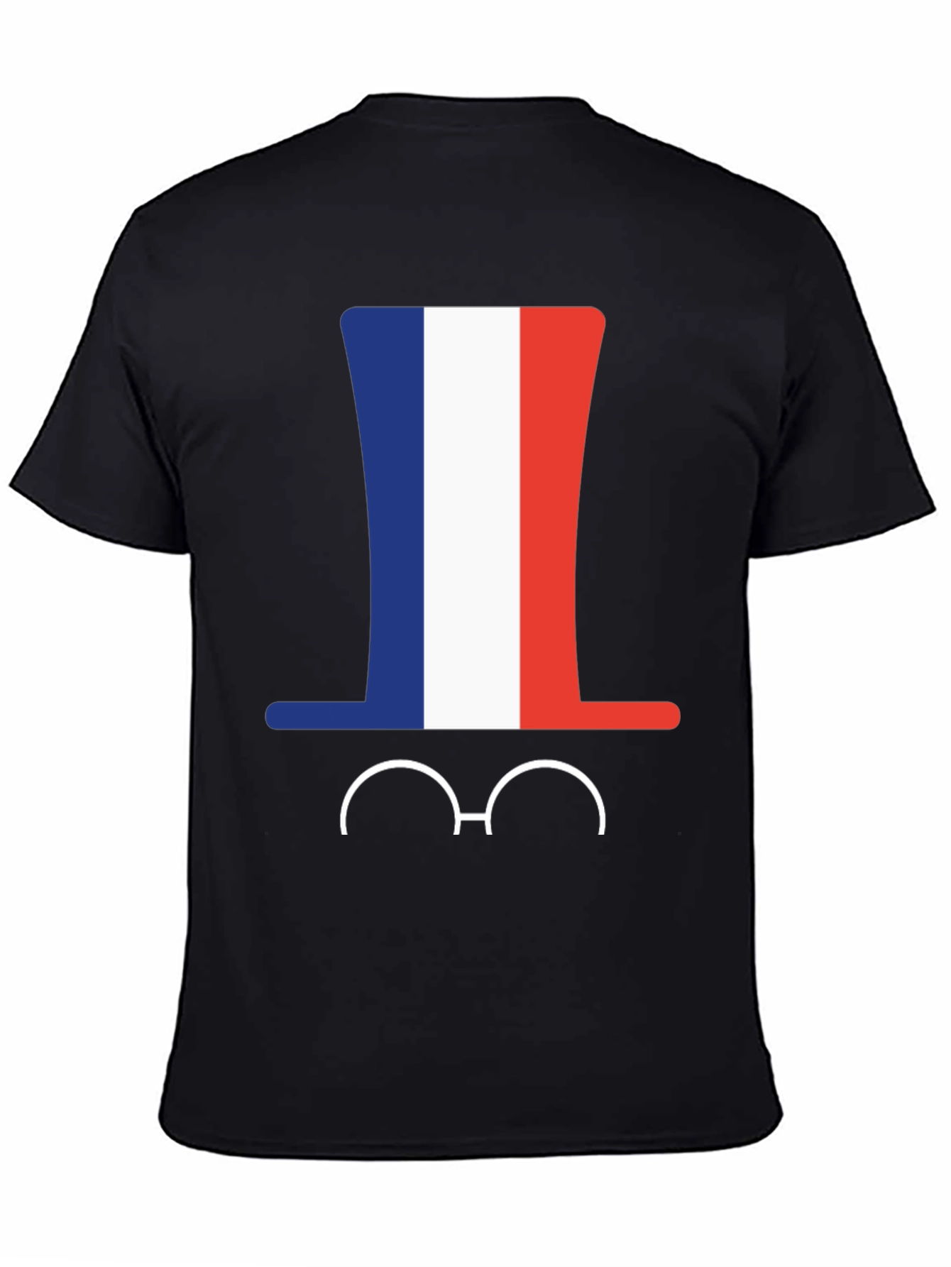 French Flag Hat & Glasses T-Shirt