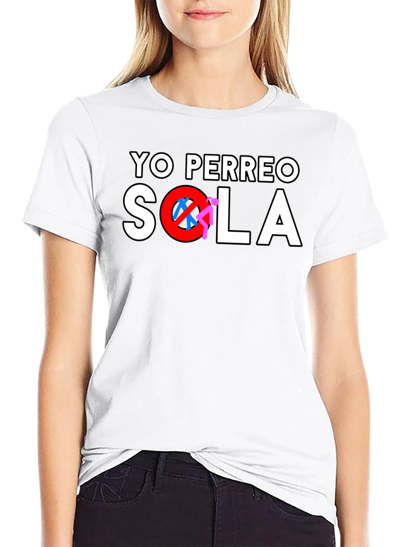 Yo Perreo Sola Graphic Tee - Black Cotton Shirt