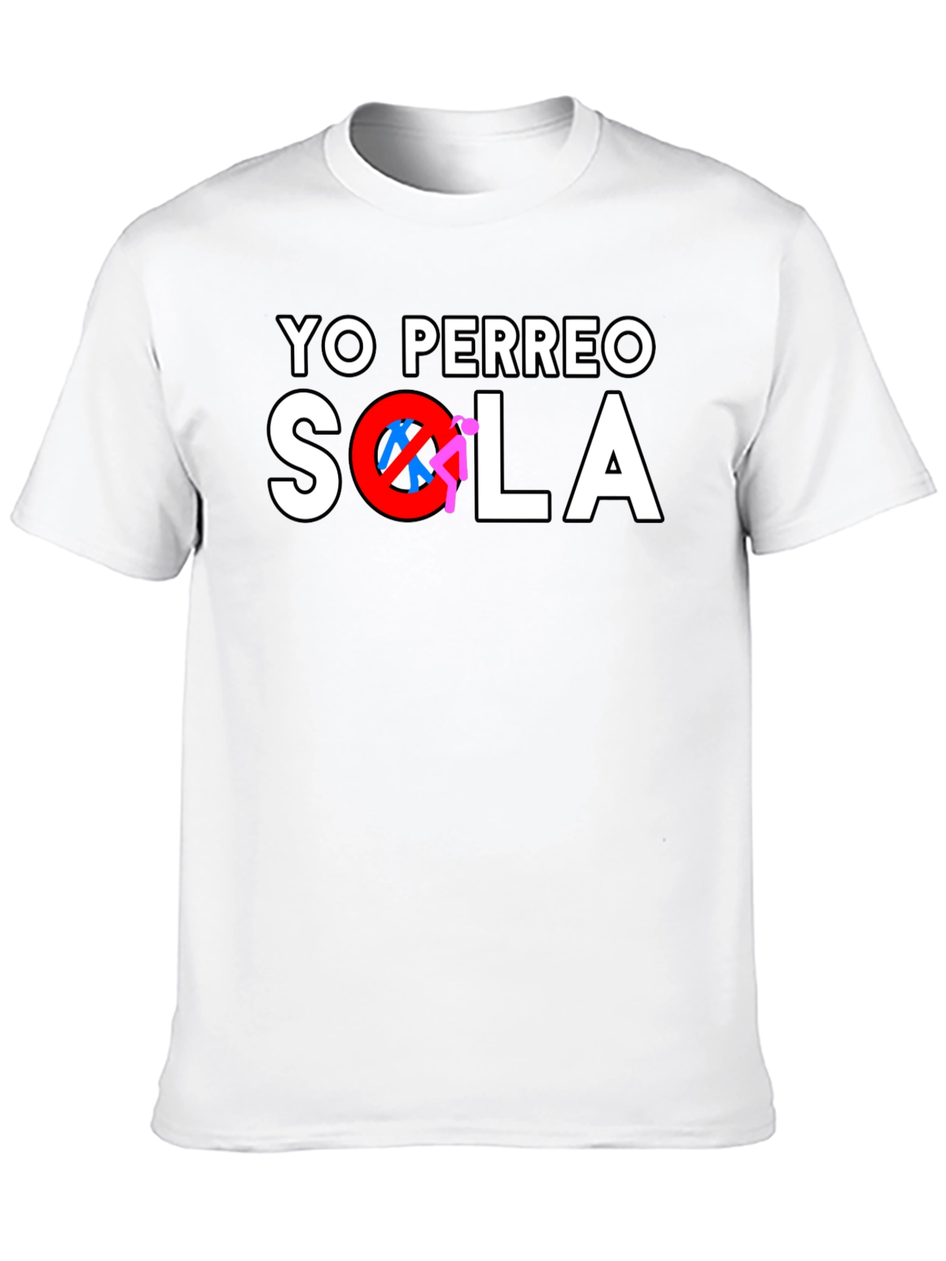 Yo Perreo Sola Graphic Tee - Black Cotton Shirt