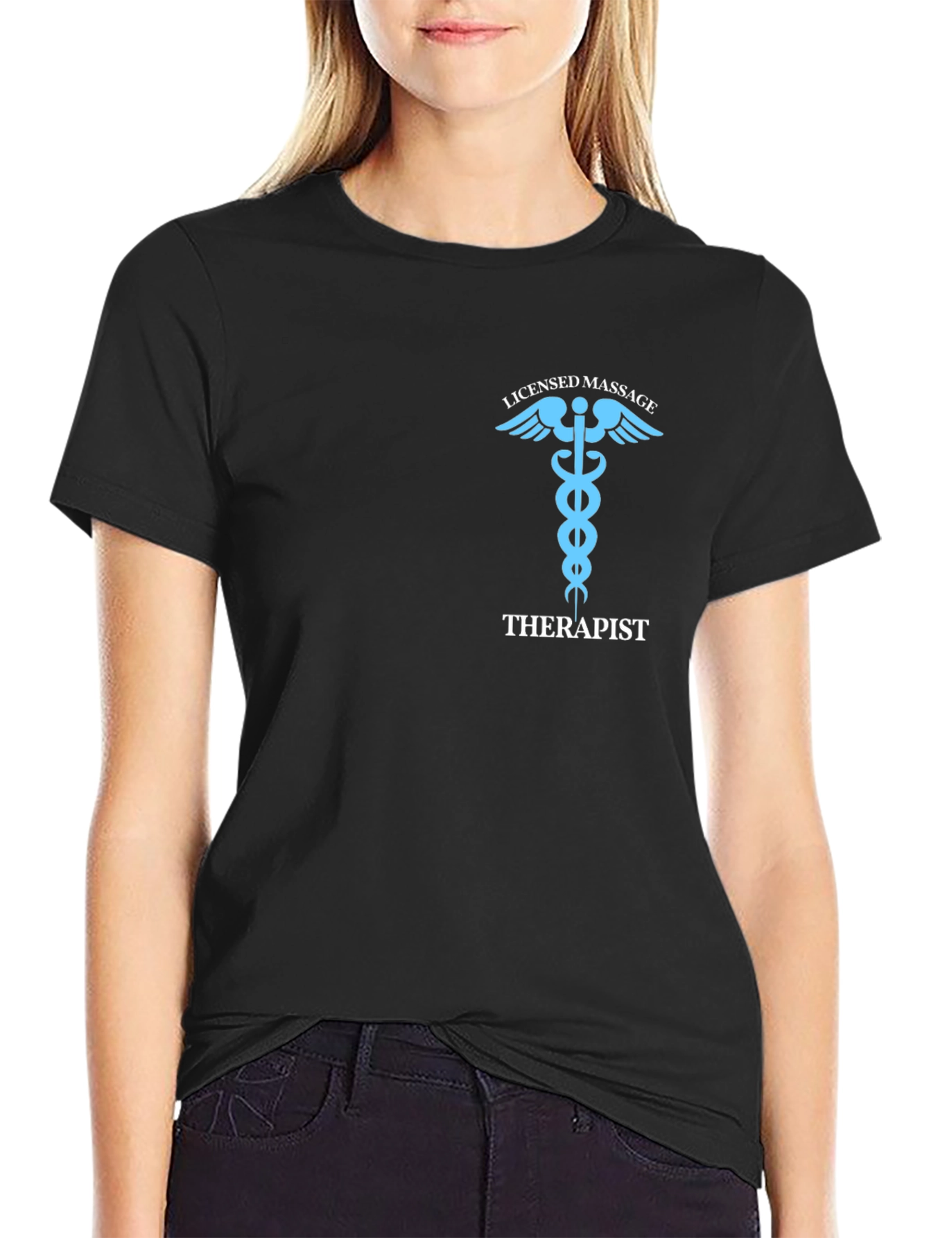 Licensed Massage Therapist T-Shirt - Black