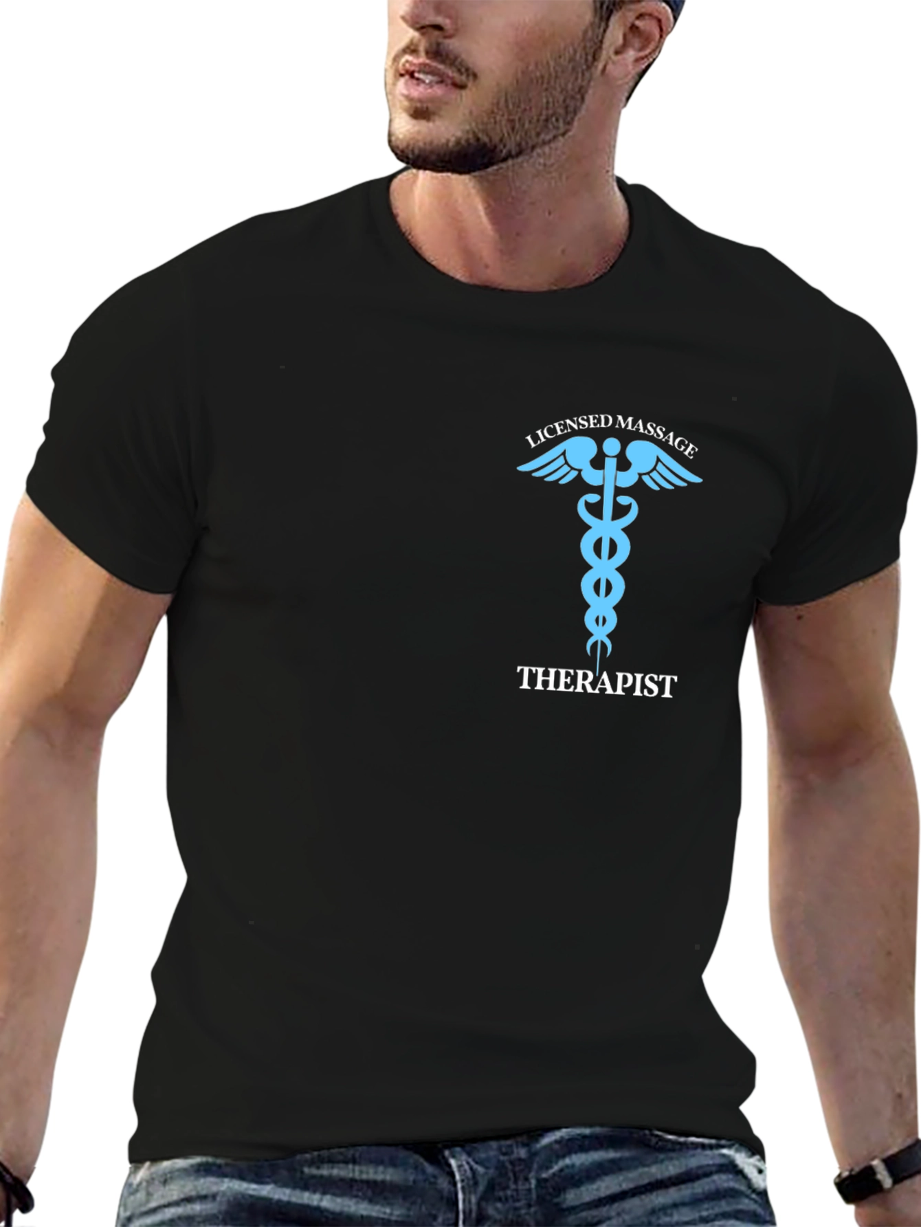 Licensed Massage Therapist T-Shirt - Black