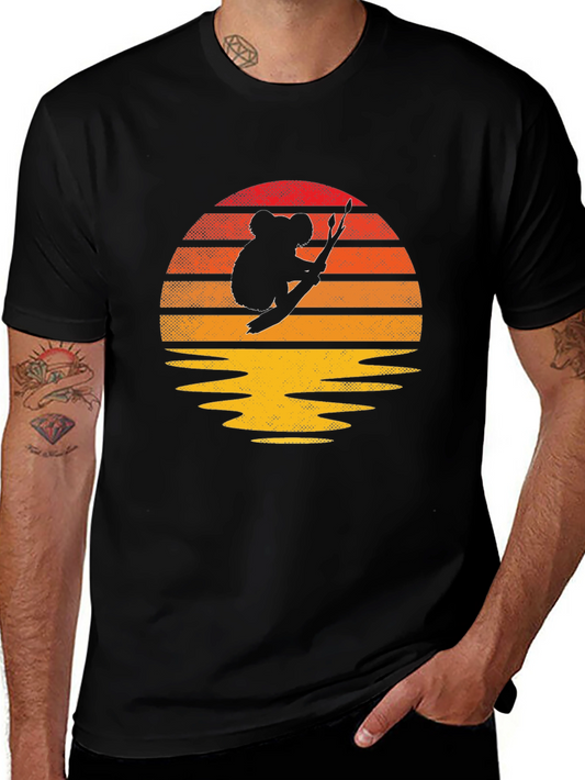 Koala Sunset T-Shirt - Stylish Graphic Tee