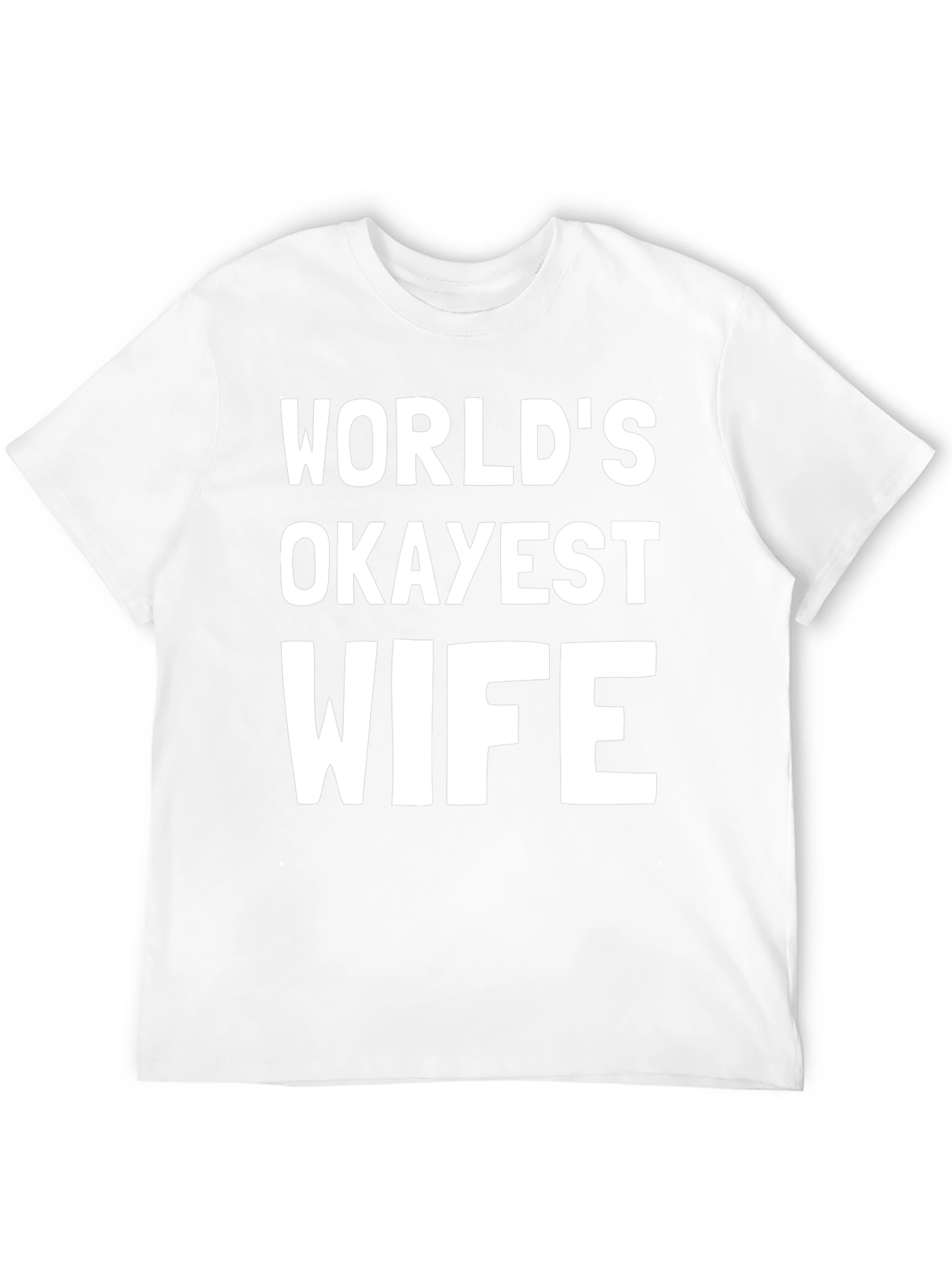 Worlds Okayest Wife Black Graphic Tee