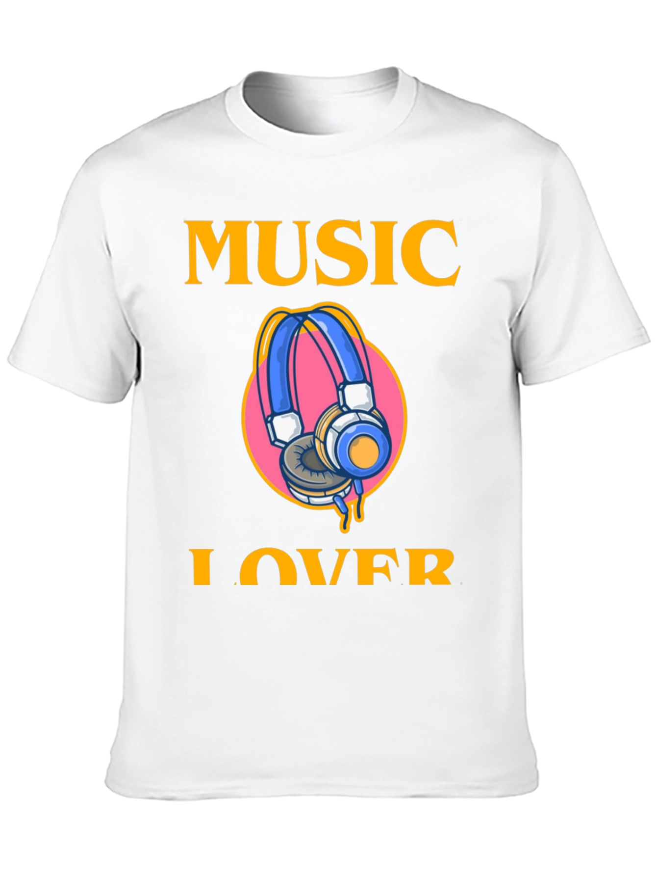 Music Lover Graphic Tee - Black Cotton T-Shirt