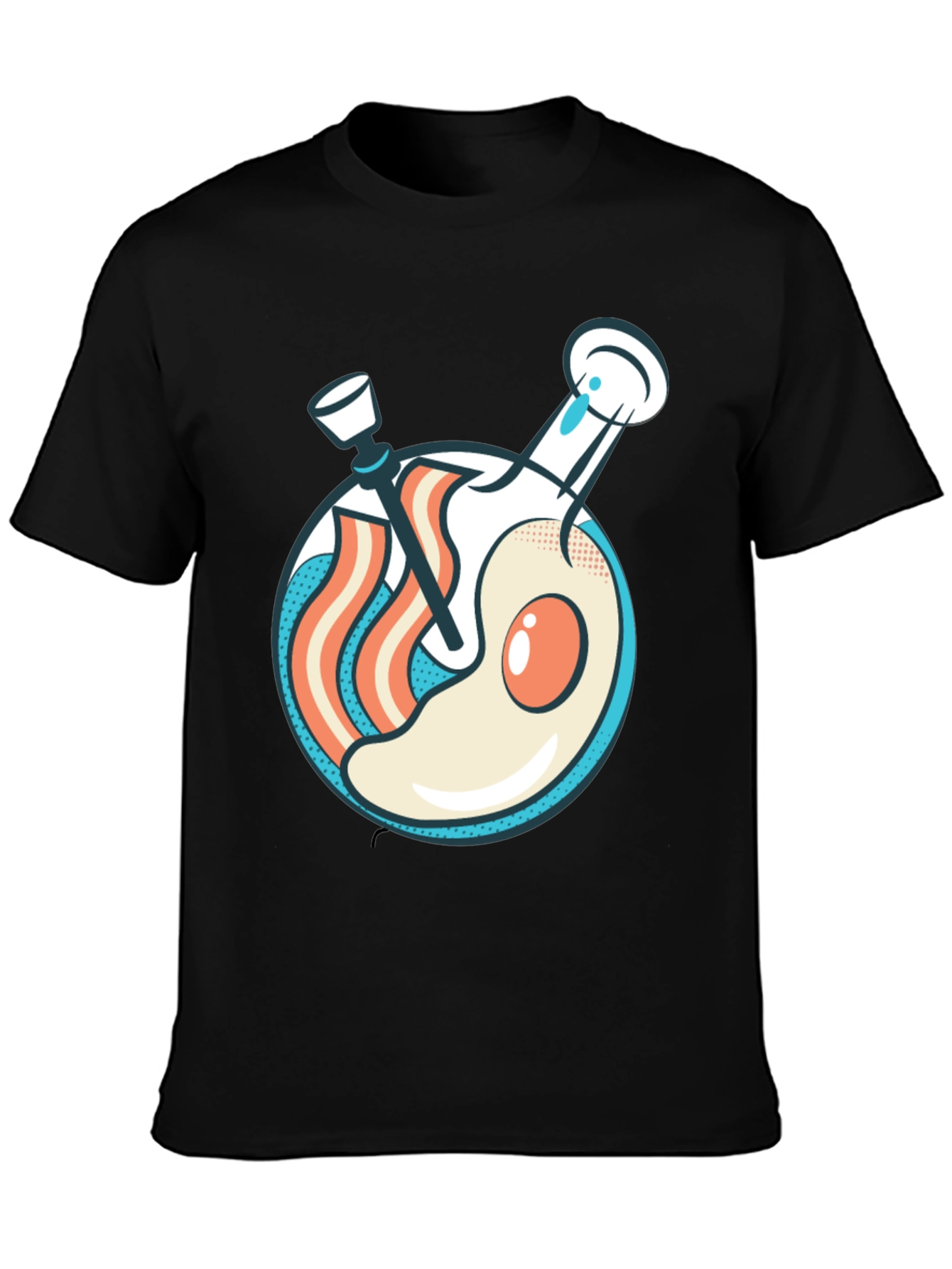 Bacon & Egg Science Experiment Graphic T-Shirt