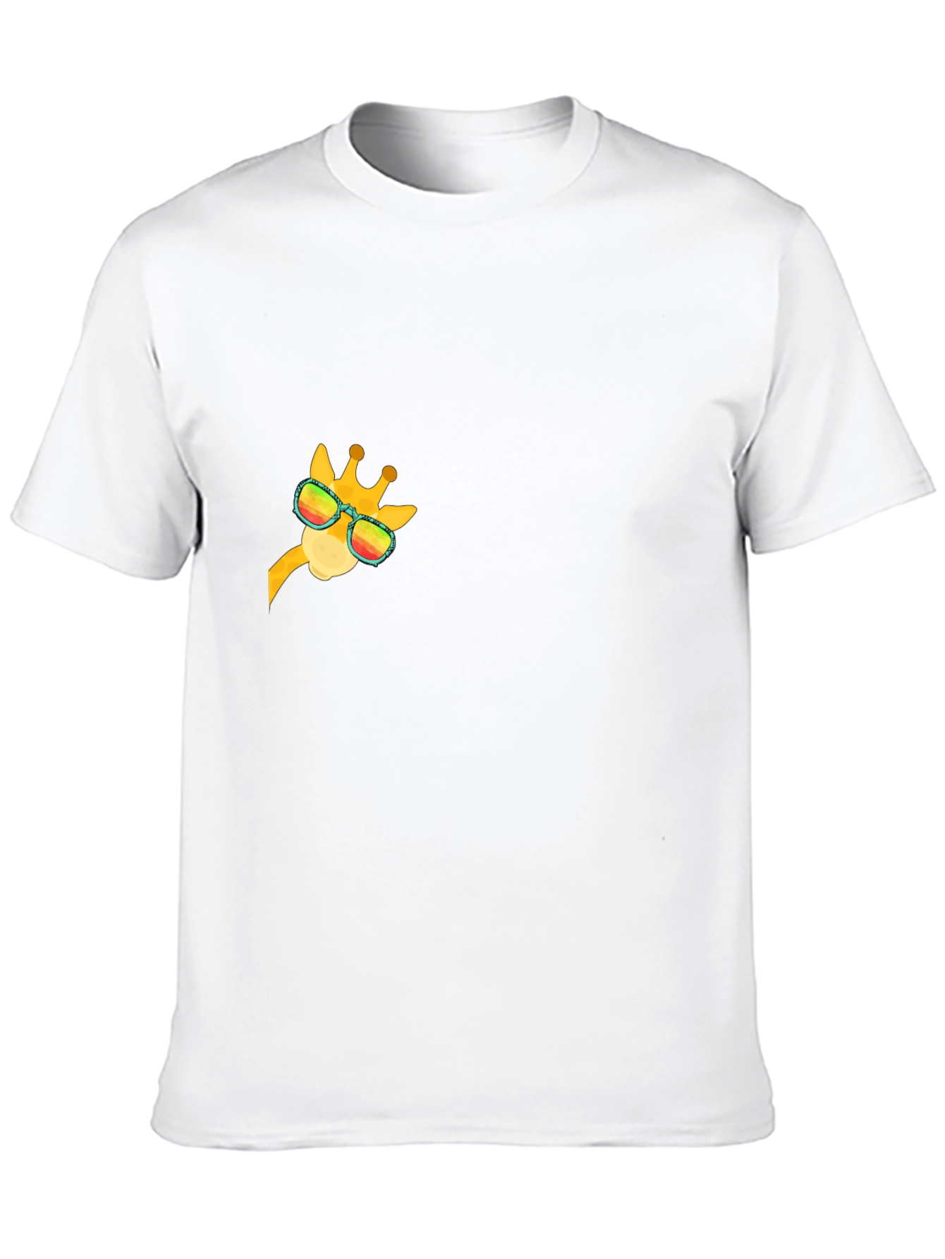 Cool Giraffe Graphic Tee - Black