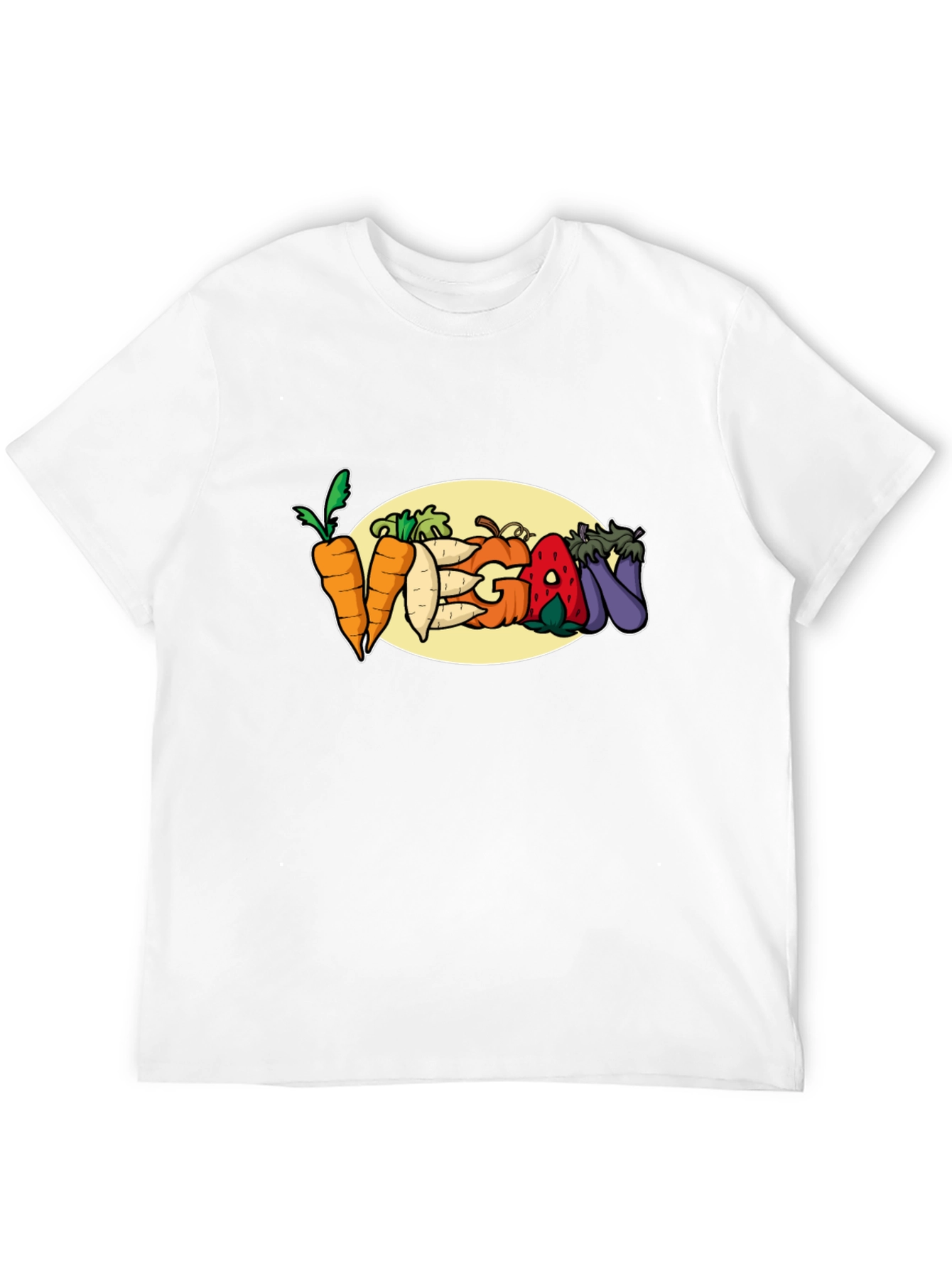 Vegan Vegetable T-Shirt: Carrots Eggplant & More!