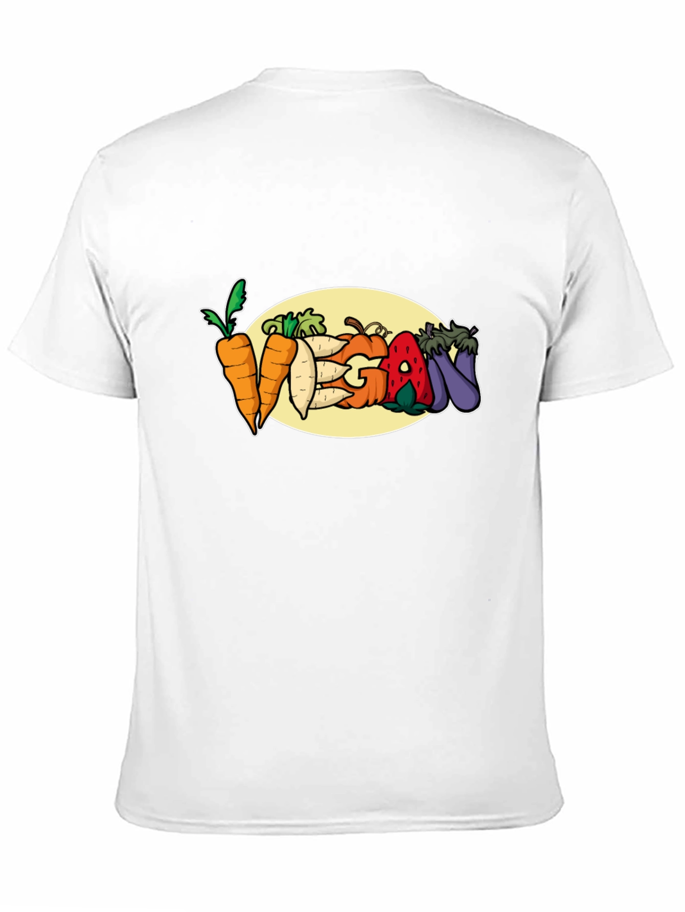 Vegan Vegetable T-Shirt: Carrots Eggplant & More!