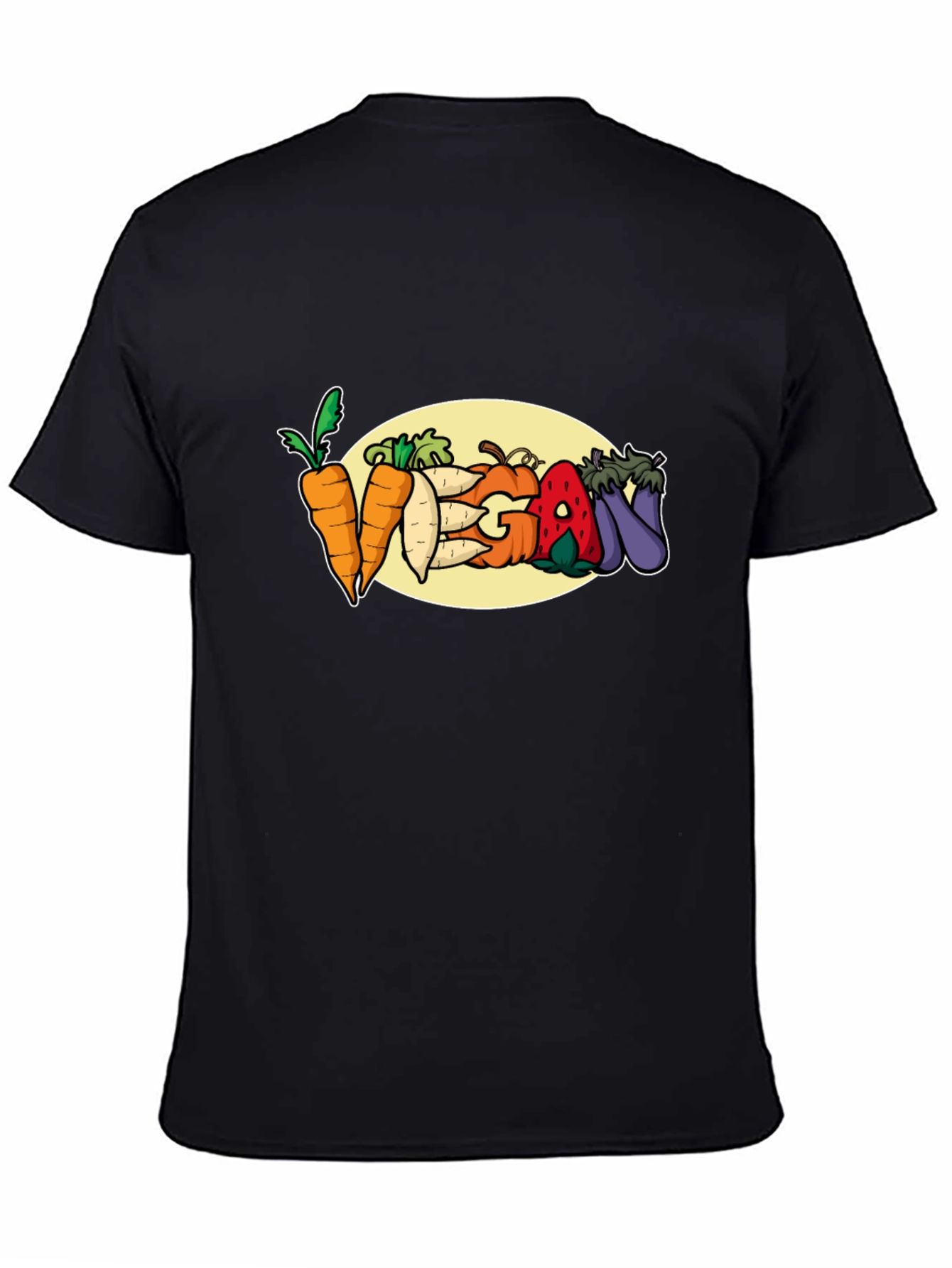 Vegan Vegetable T-Shirt: Carrots Eggplant & More!