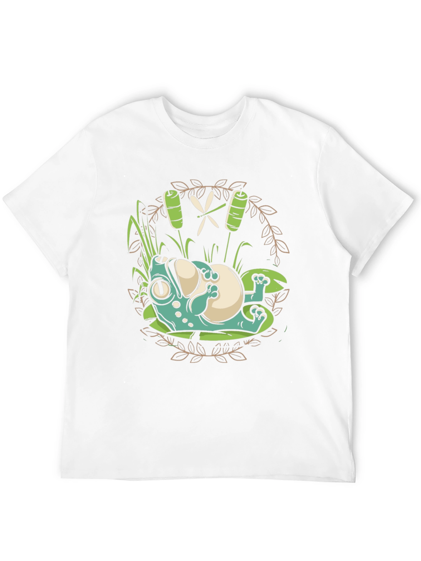 Lazy Frog Graphic Tee - Relaxed Style
