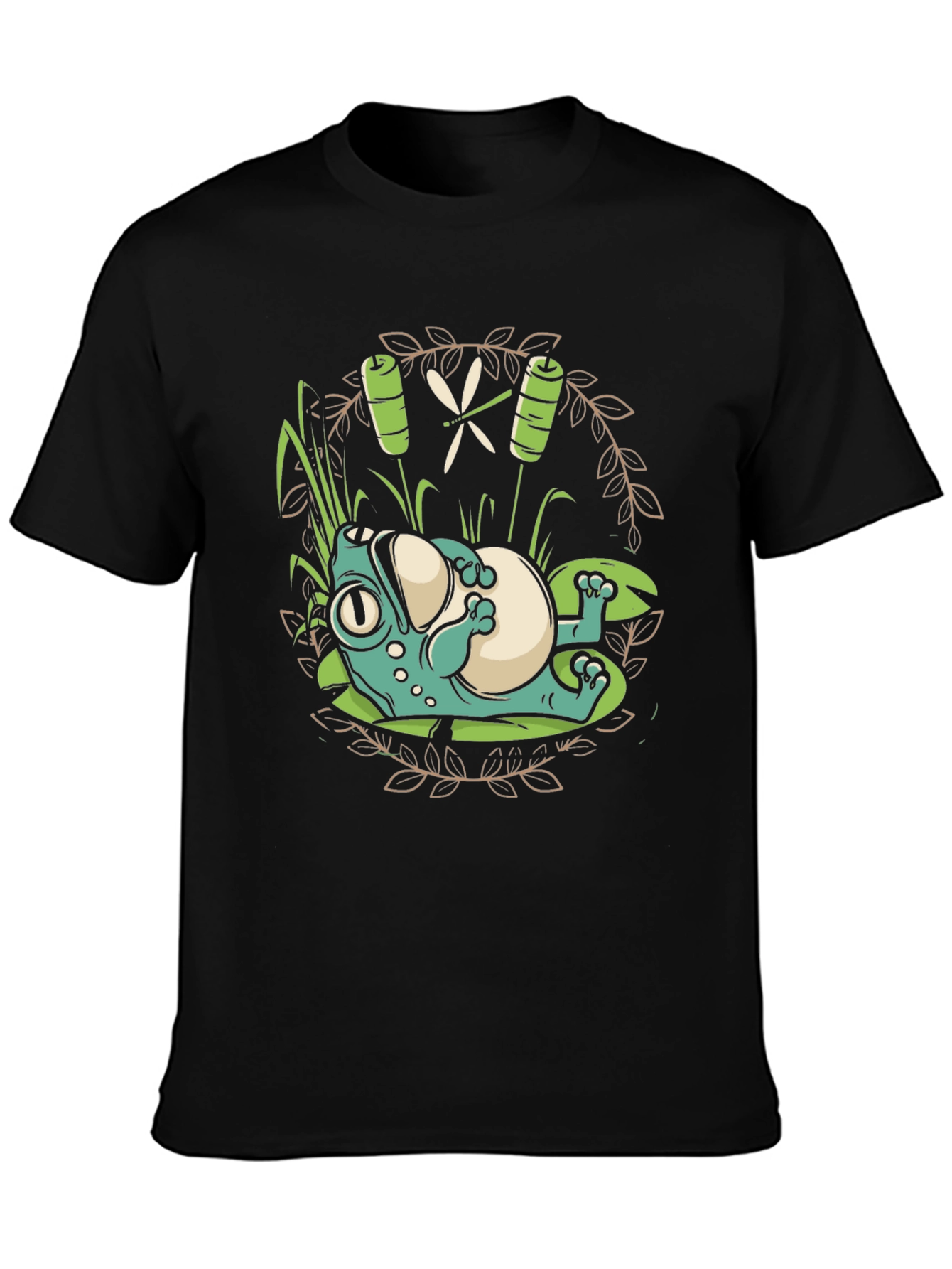 Lazy Frog Graphic Tee - Relaxed Style