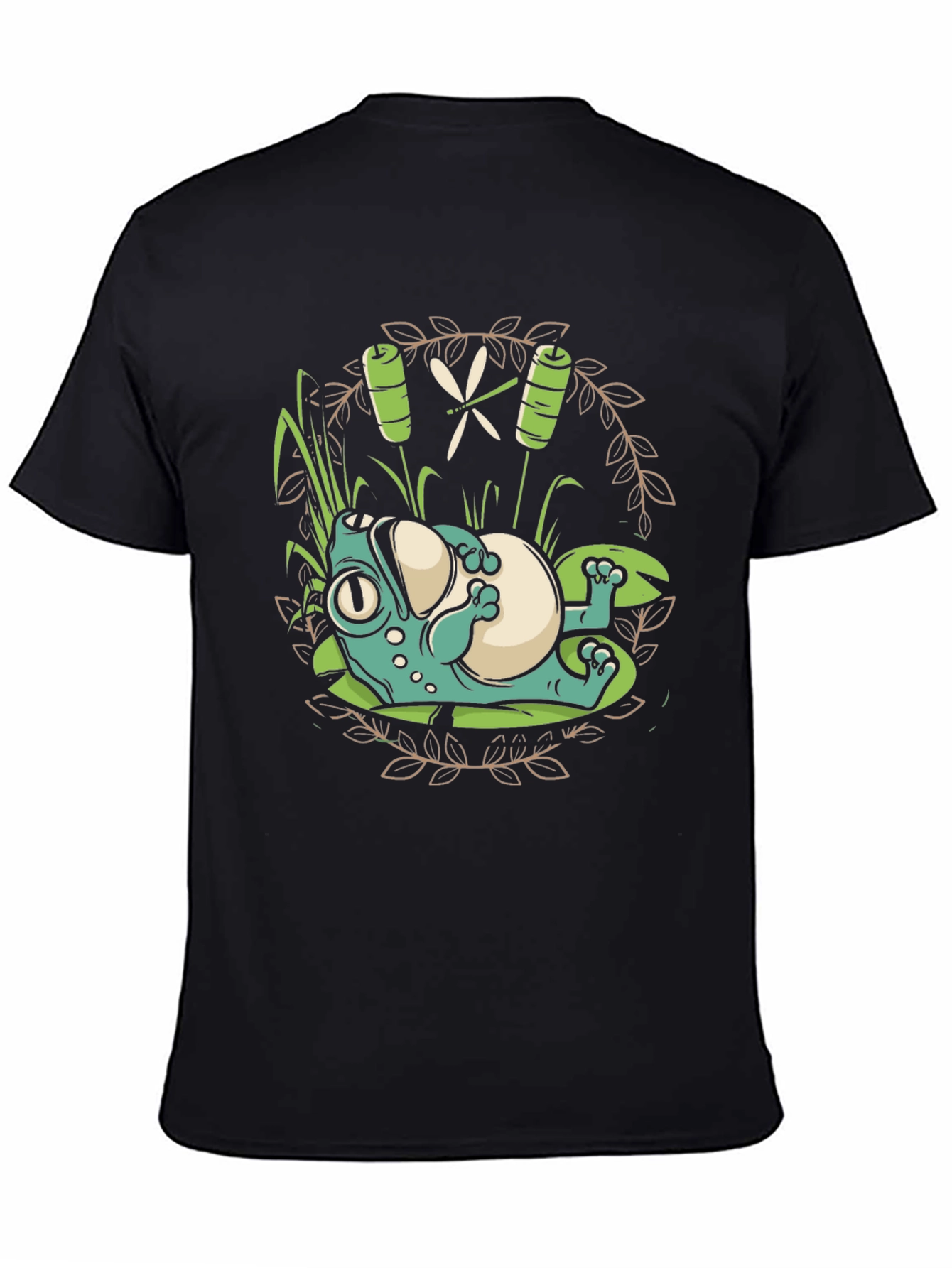 Lazy Frog Graphic Tee - Relaxed Style