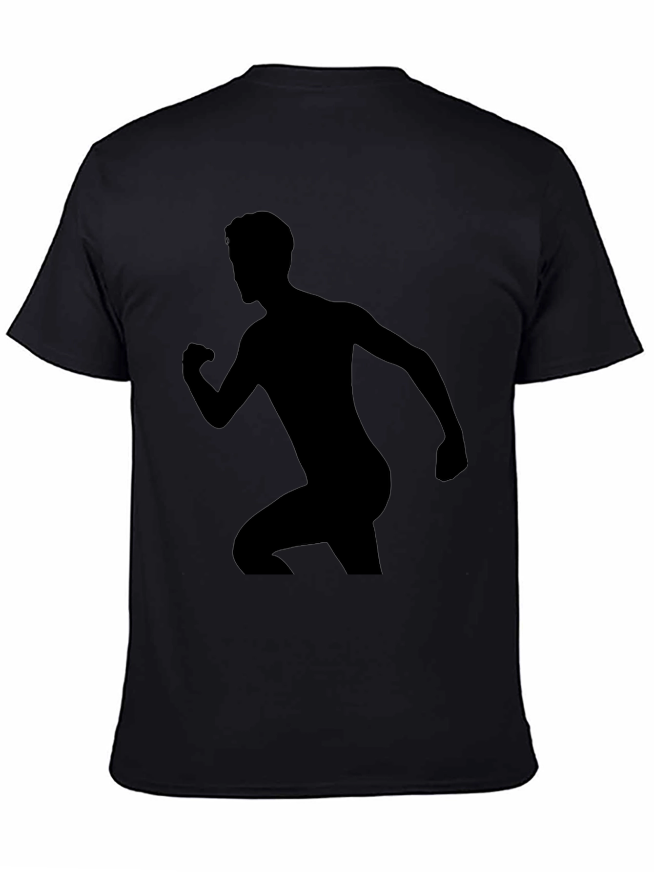 Silhouette Runner Graphic Black T-Shirt