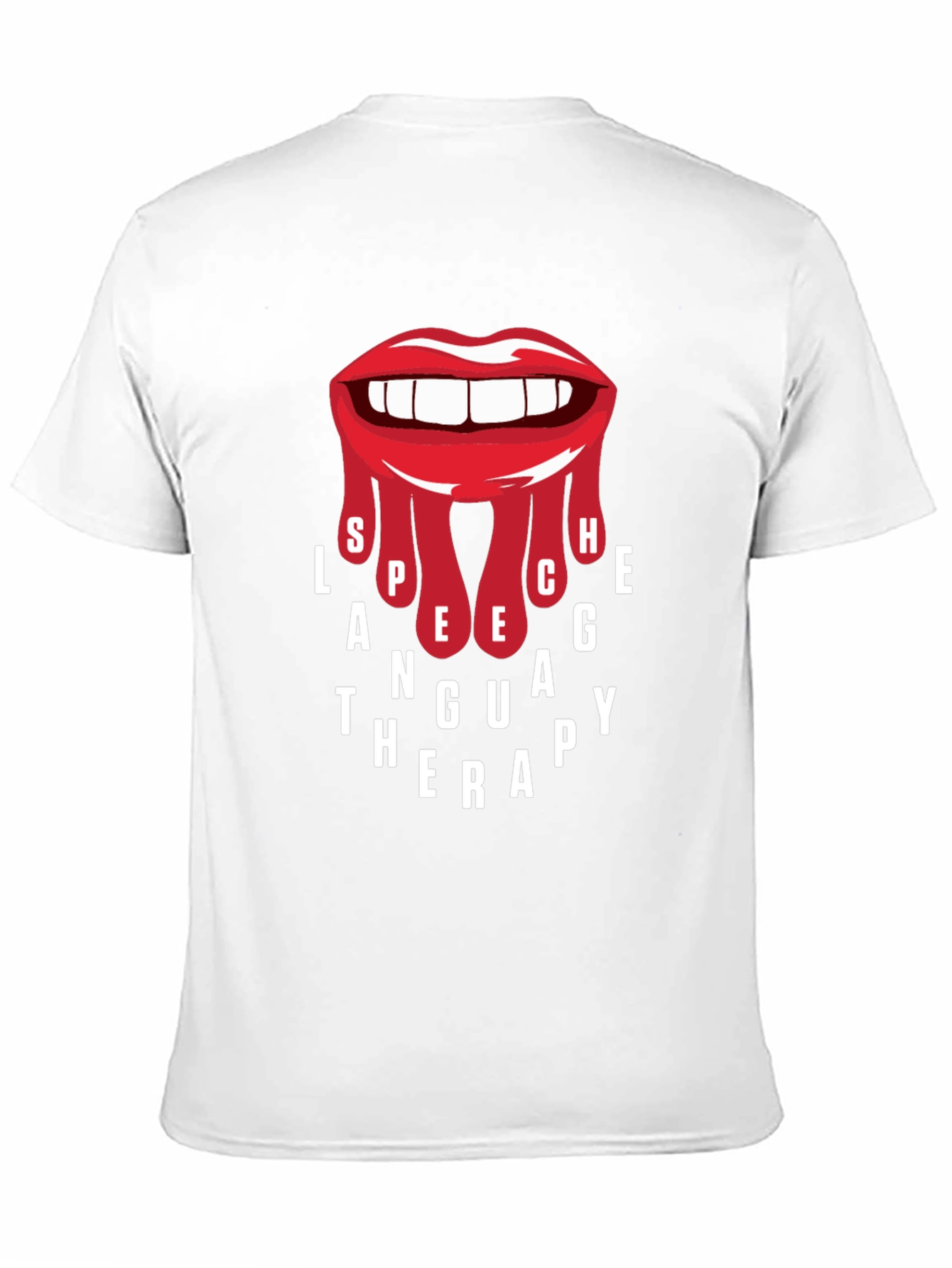 Speech Language Therapy T-Shirt - Red Lips Design
