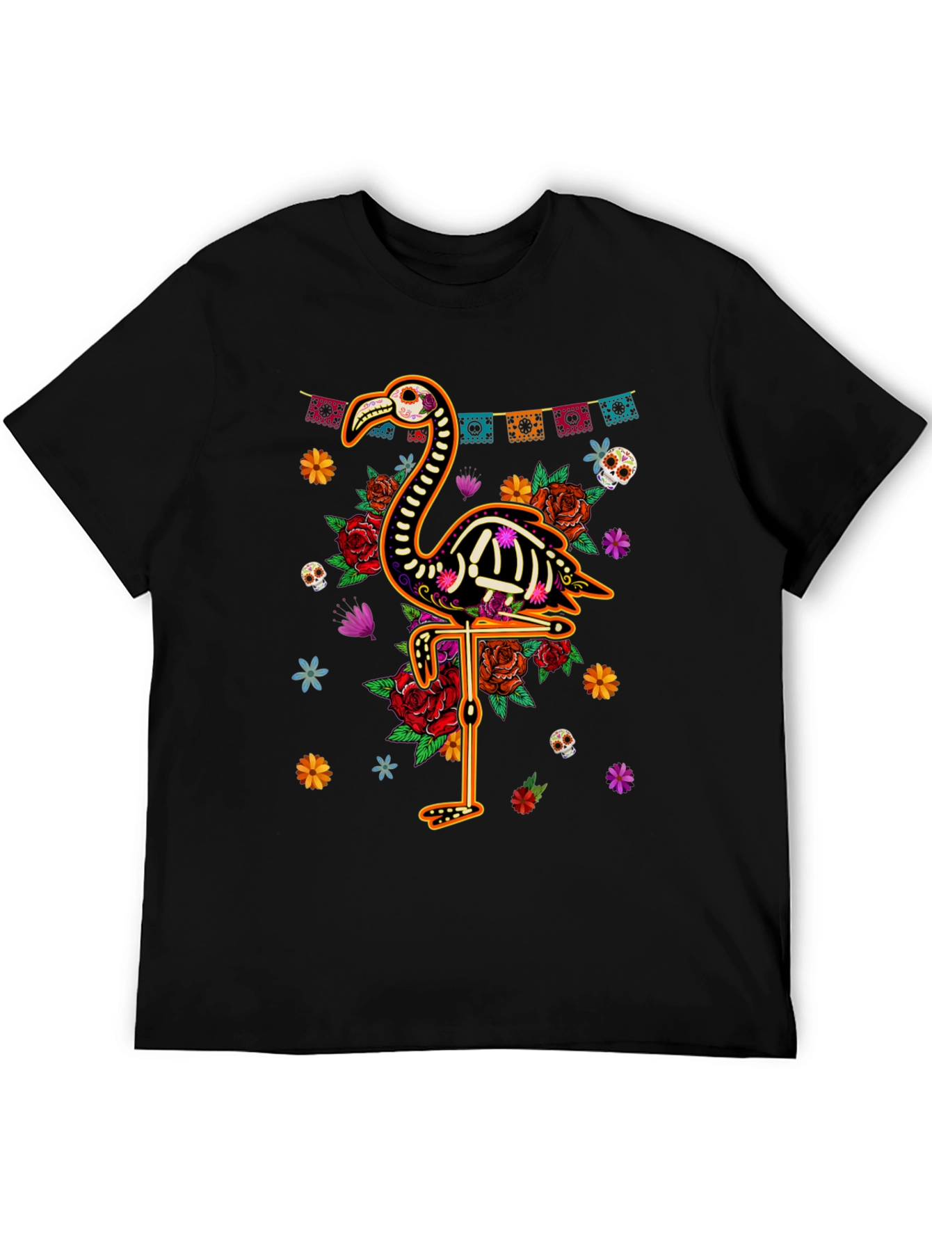 Day of the Dead Flamingo T-Shirt