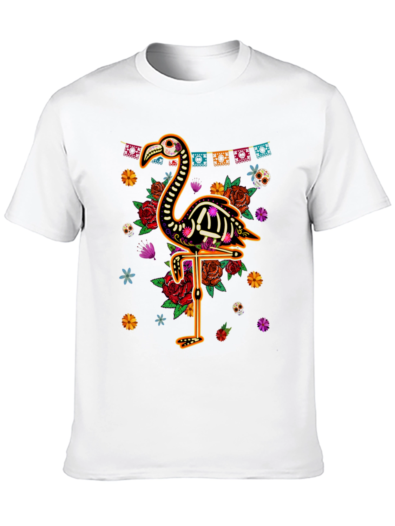 Day of the Dead Flamingo T-Shirt