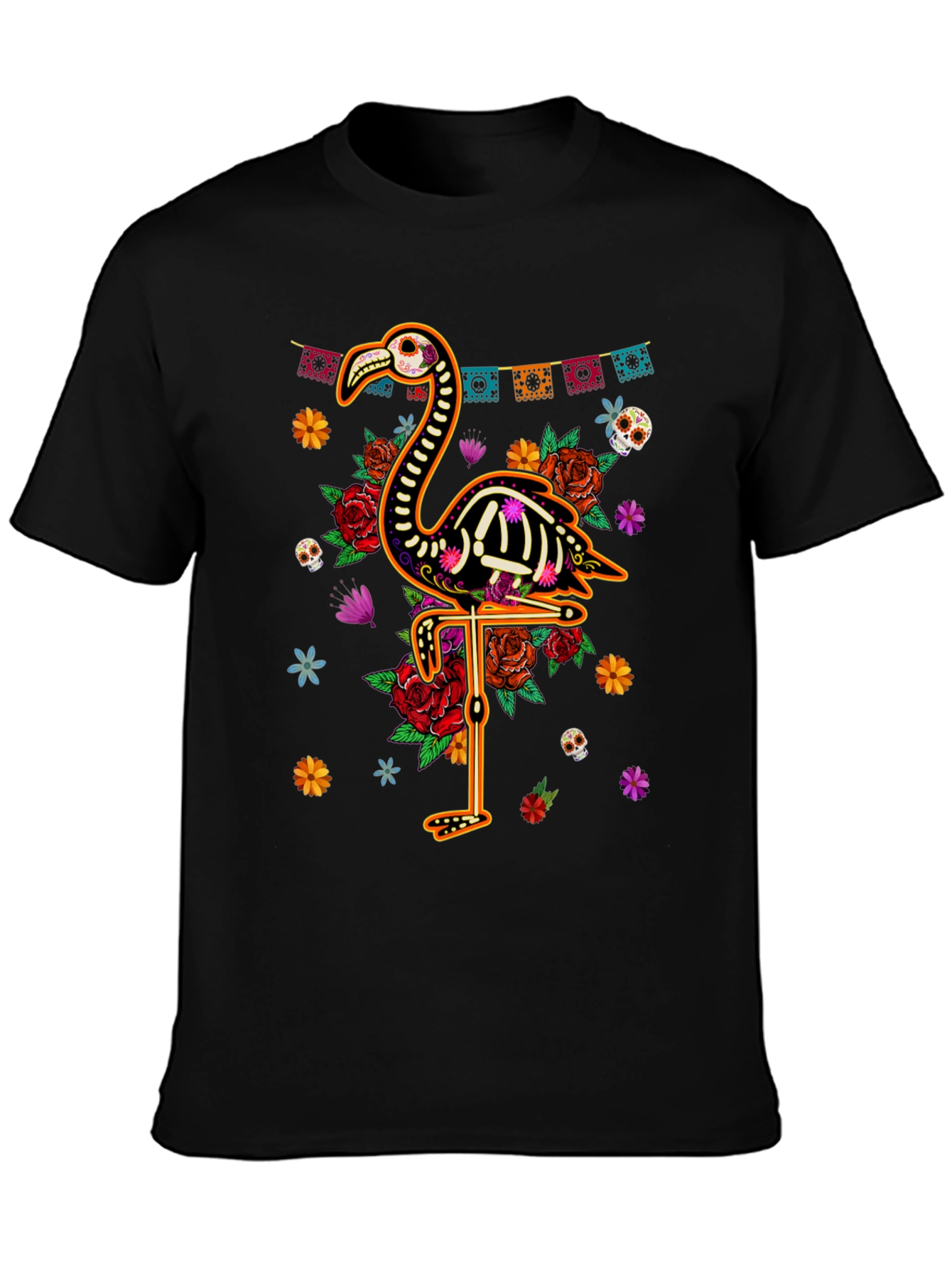 Day of the Dead Flamingo T-Shirt