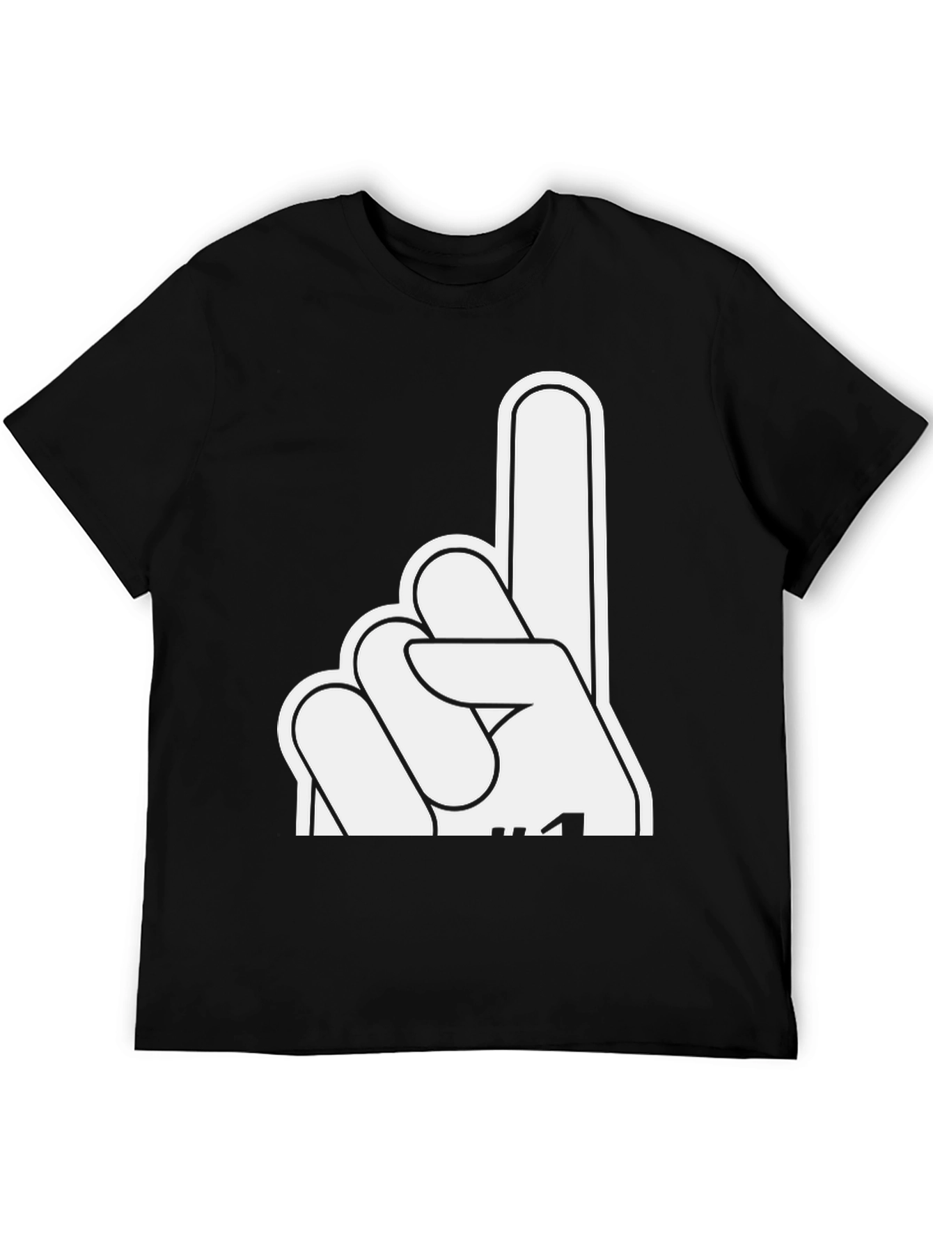 Number One Fan Black T-Shirt