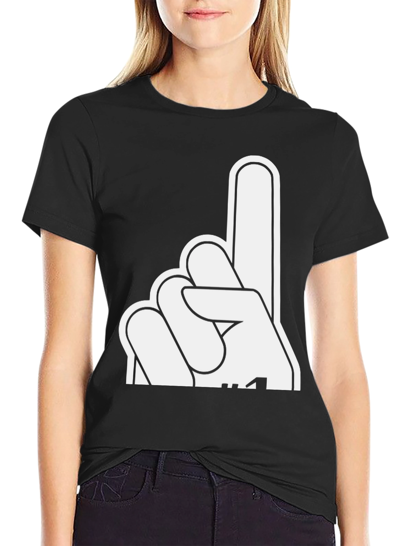 Number One Fan Black T-Shirt