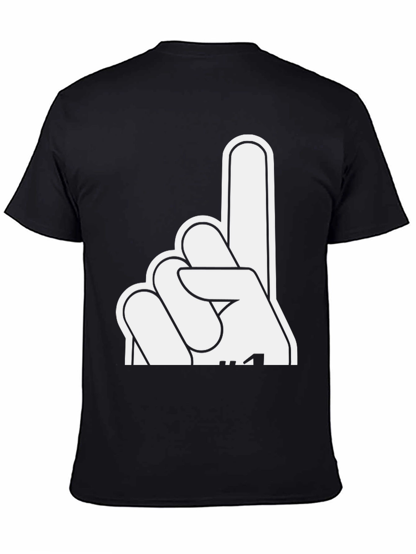 Number One Fan Black T-Shirt