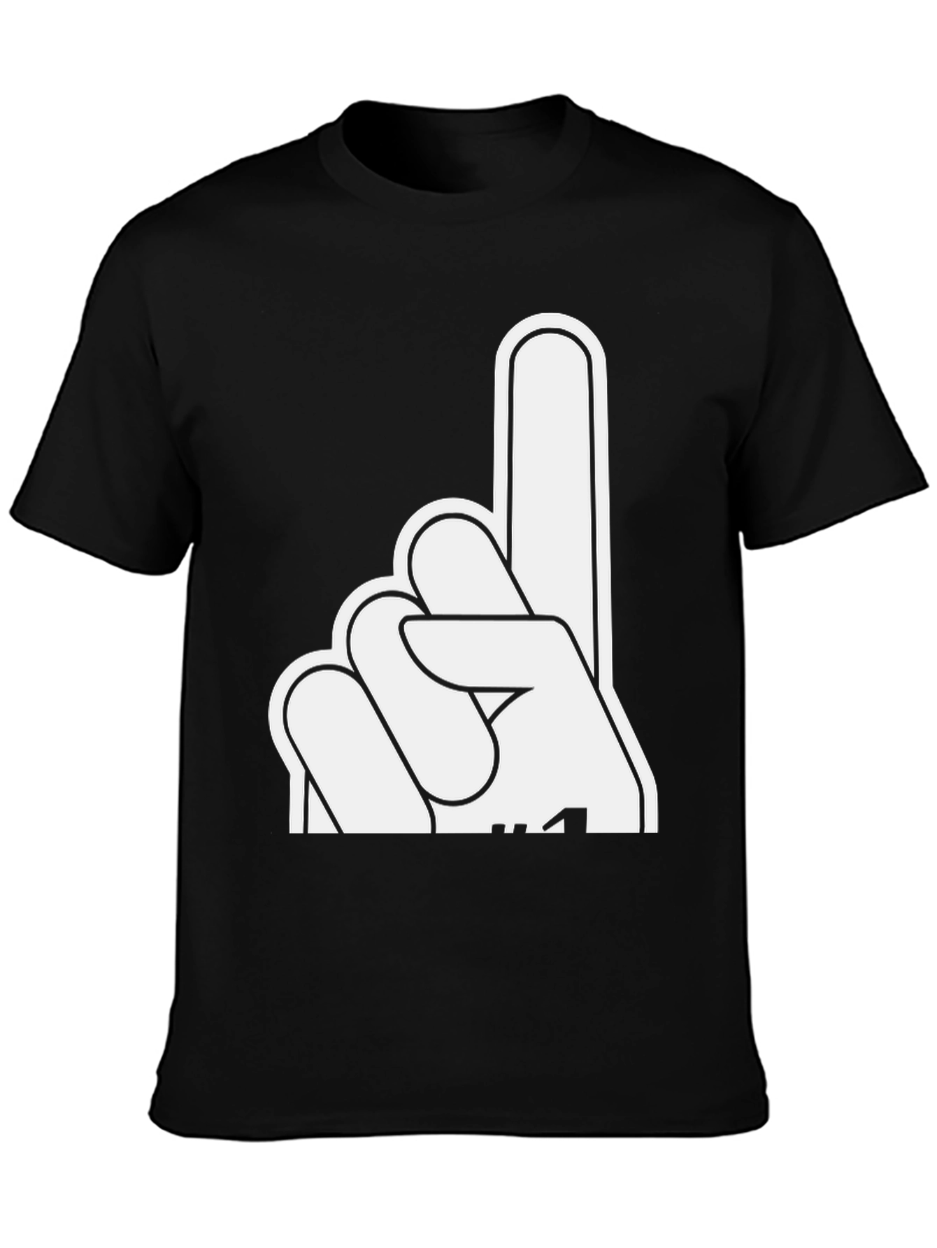 Number One Fan Black T-Shirt