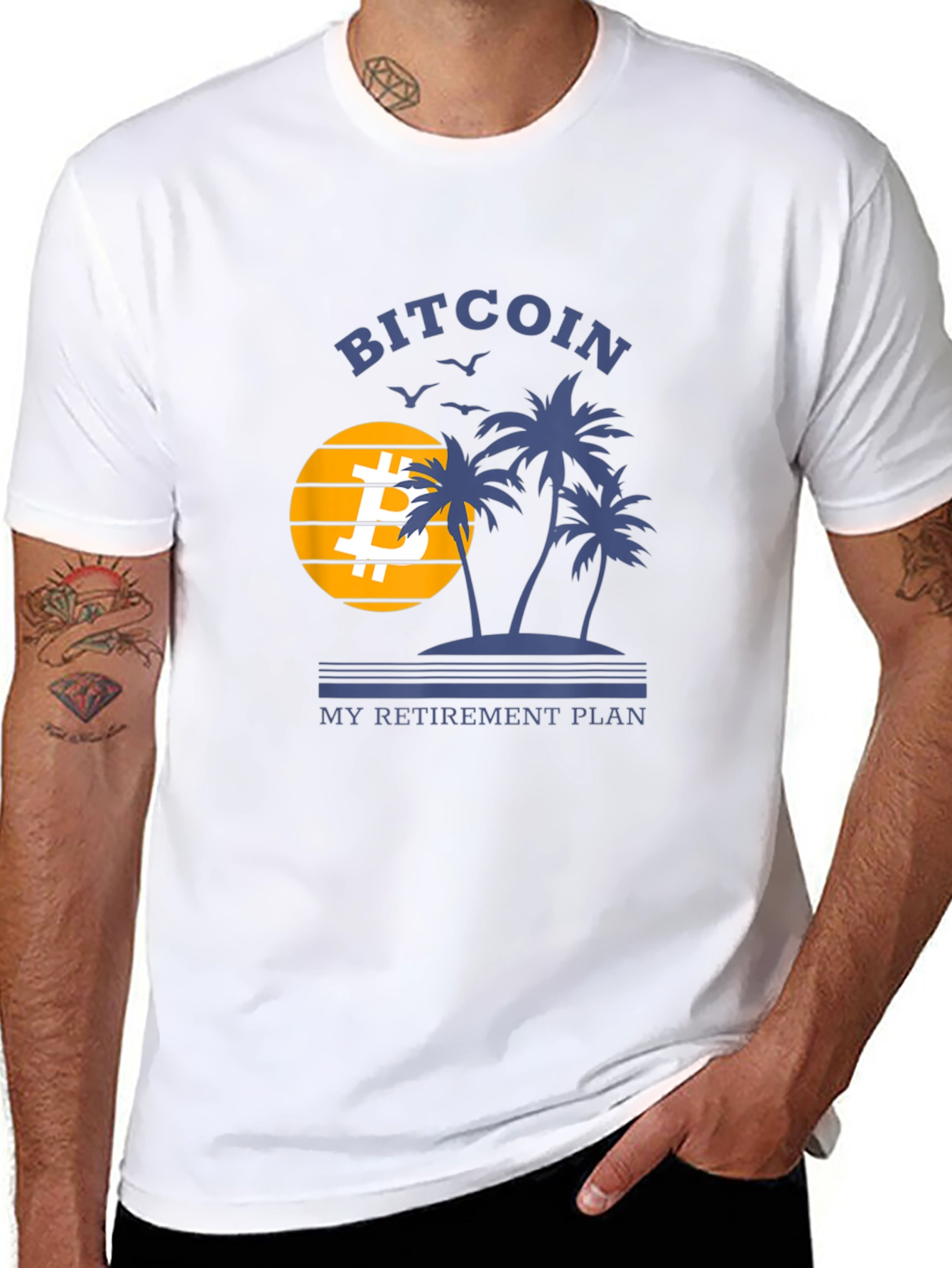 Bitcoin Retirement Plan Black T-Shirt