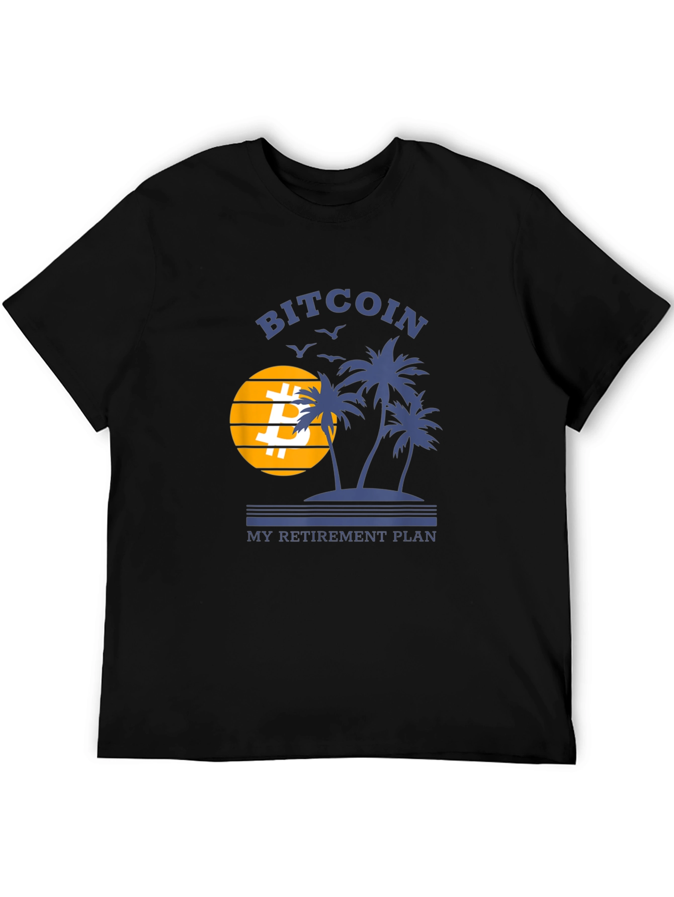 Bitcoin Retirement Plan Black T-Shirt