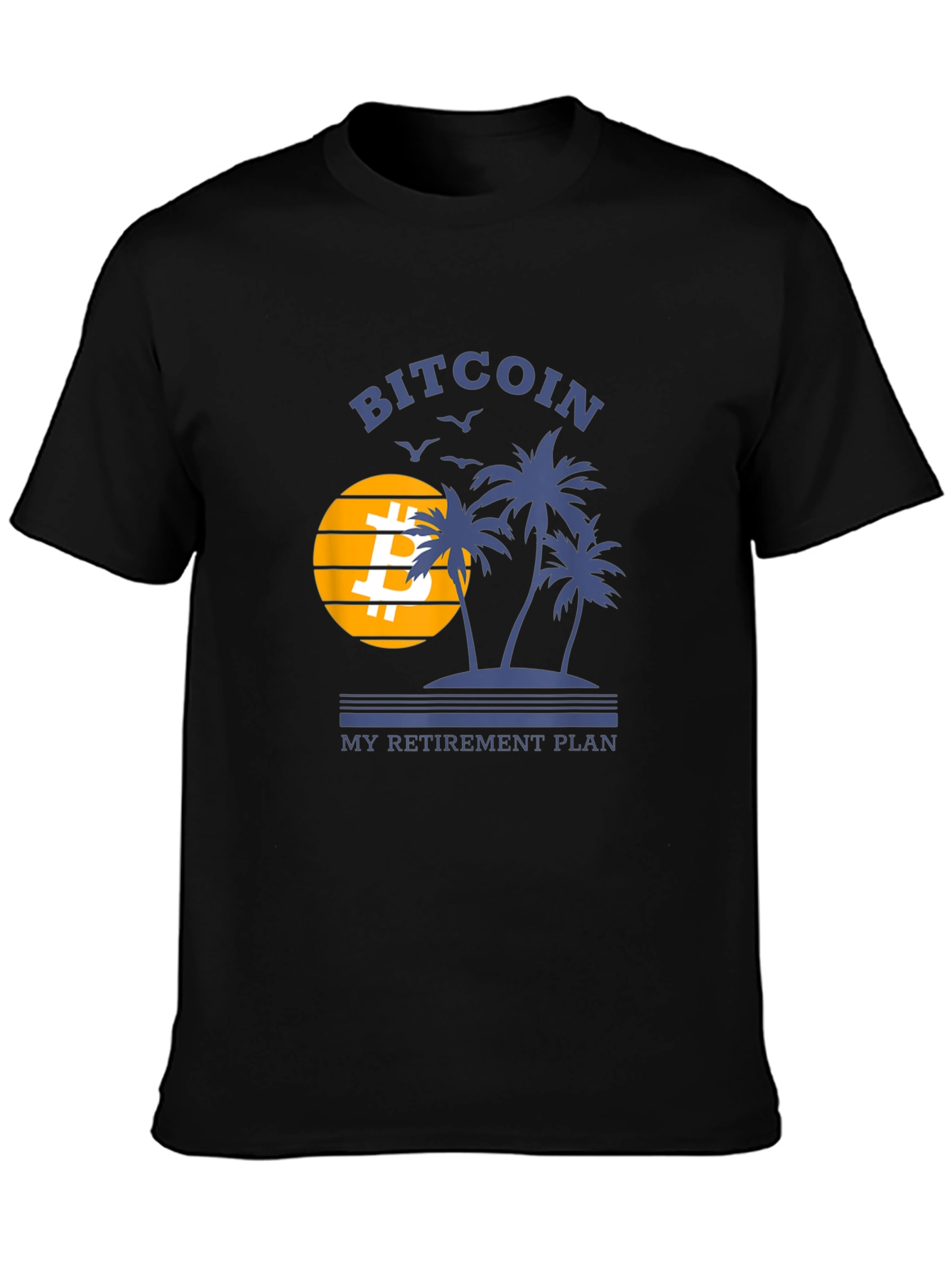 Bitcoin Retirement Plan Black T-Shirt