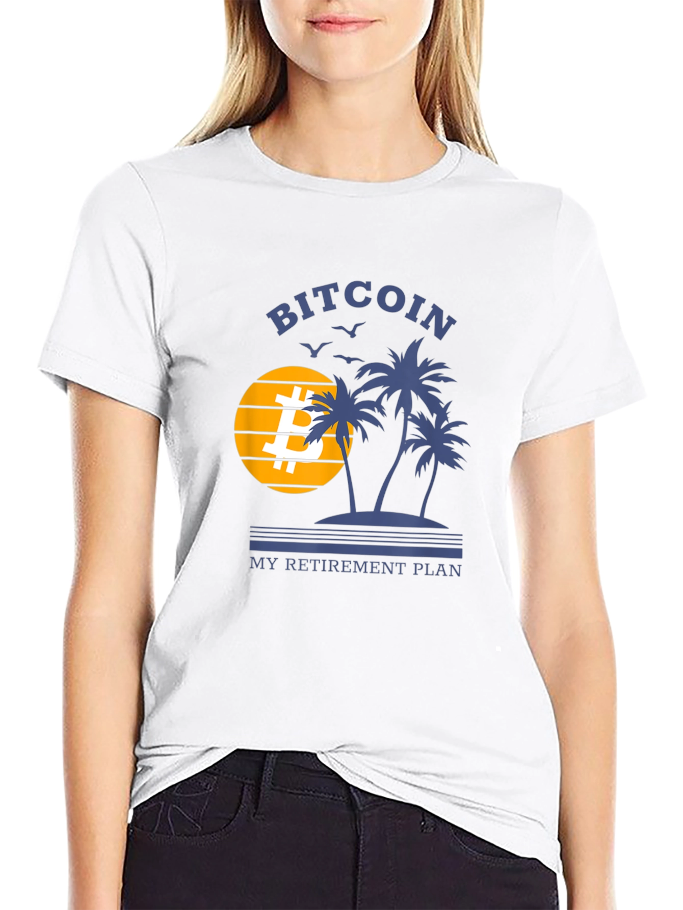 Bitcoin Retirement Plan Black T-Shirt