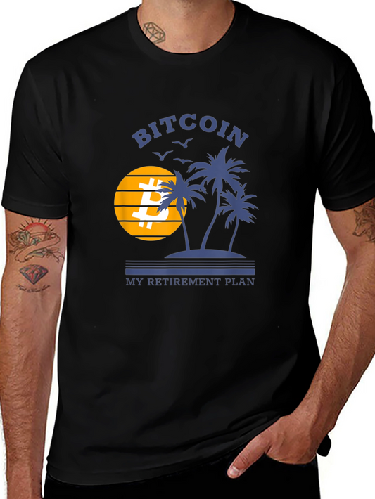 Bitcoin Retirement Plan Black T-Shirt