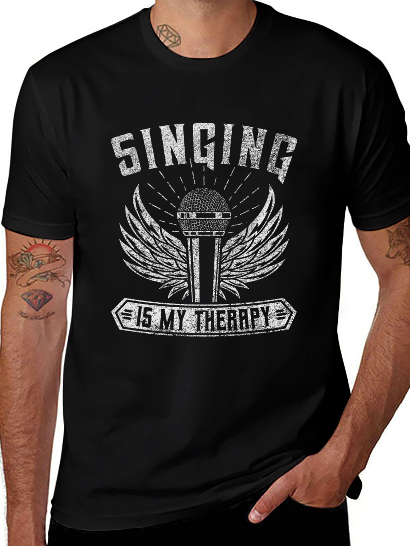 Singing is My Therapy Graphic Tee