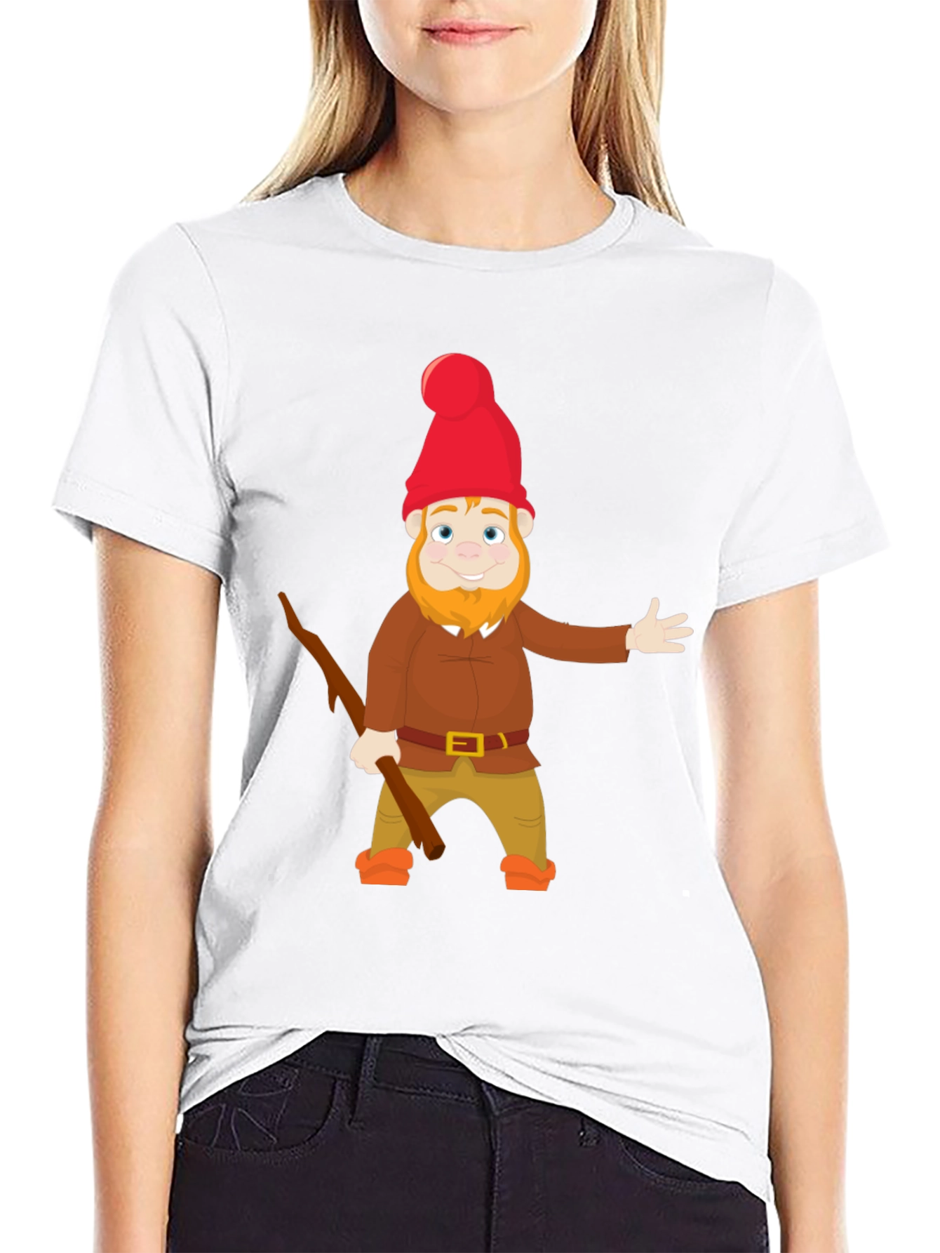 Gnome Graphic T-Shirt - Whimsical Cartoon Design