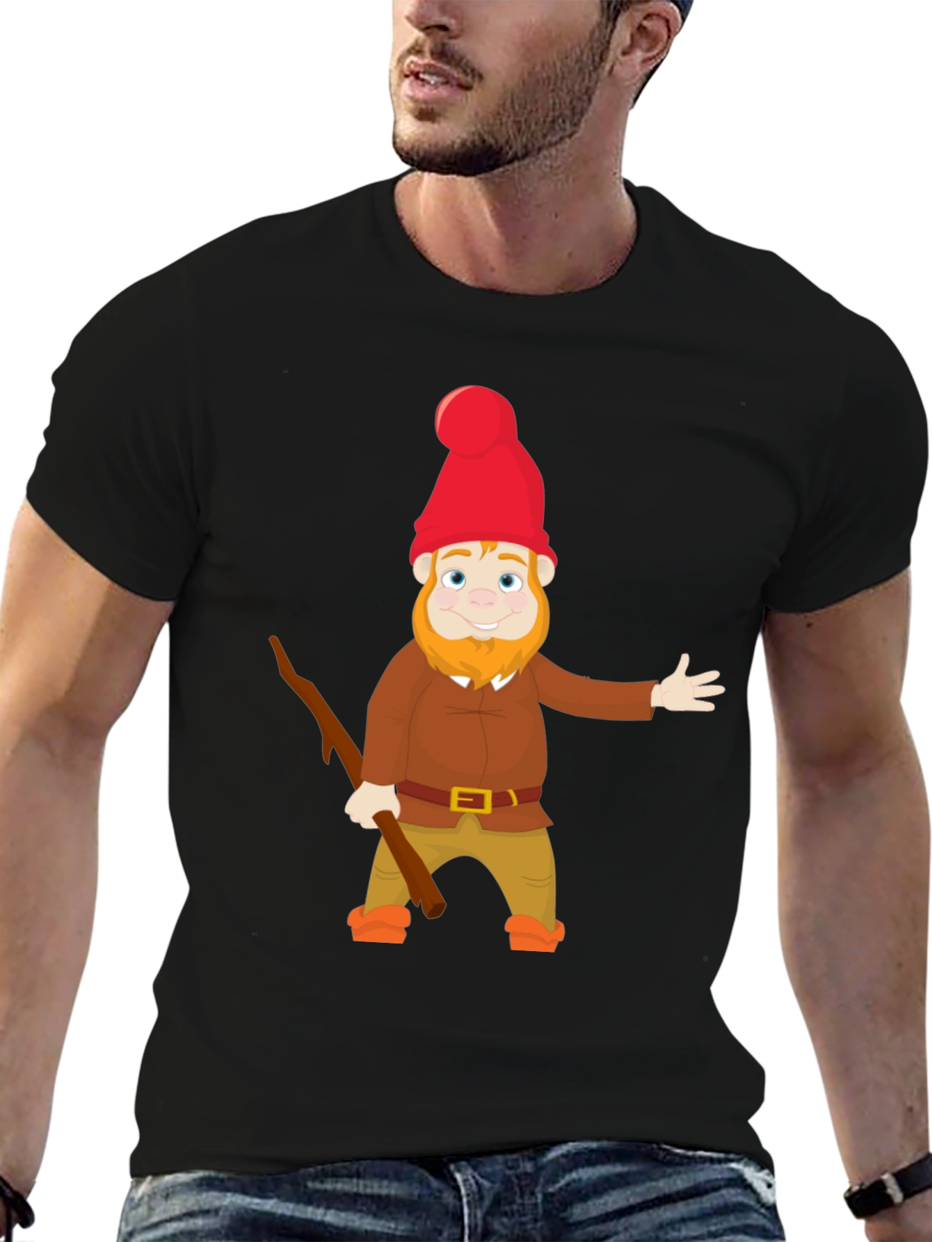 Gnome Graphic T-Shirt - Whimsical Cartoon Design