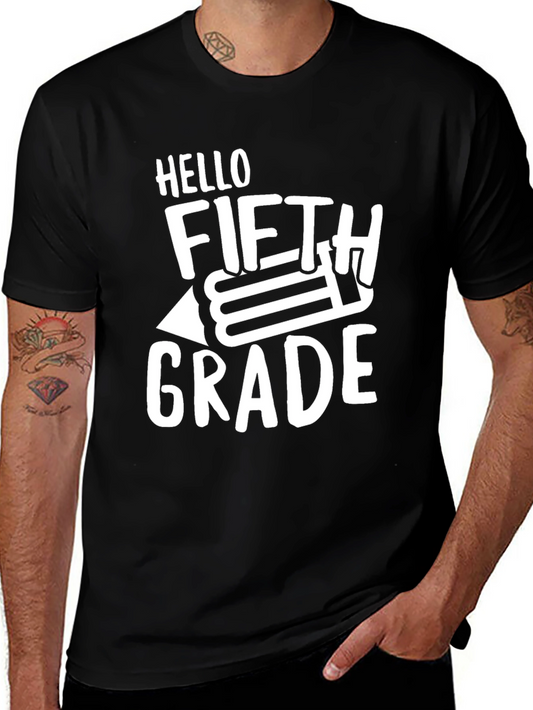 Hello Fifth Grade T-Shirt Back to School Tee