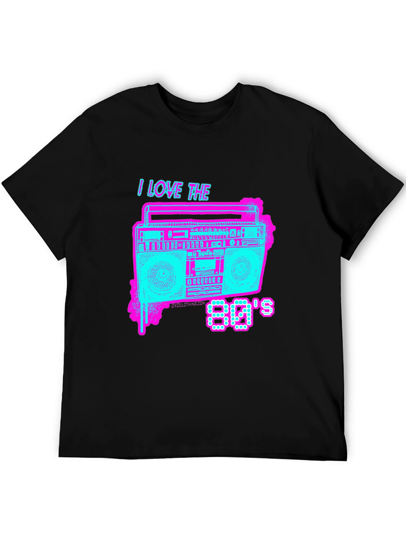 I Love the 80s Retro Boombox T-Shirt