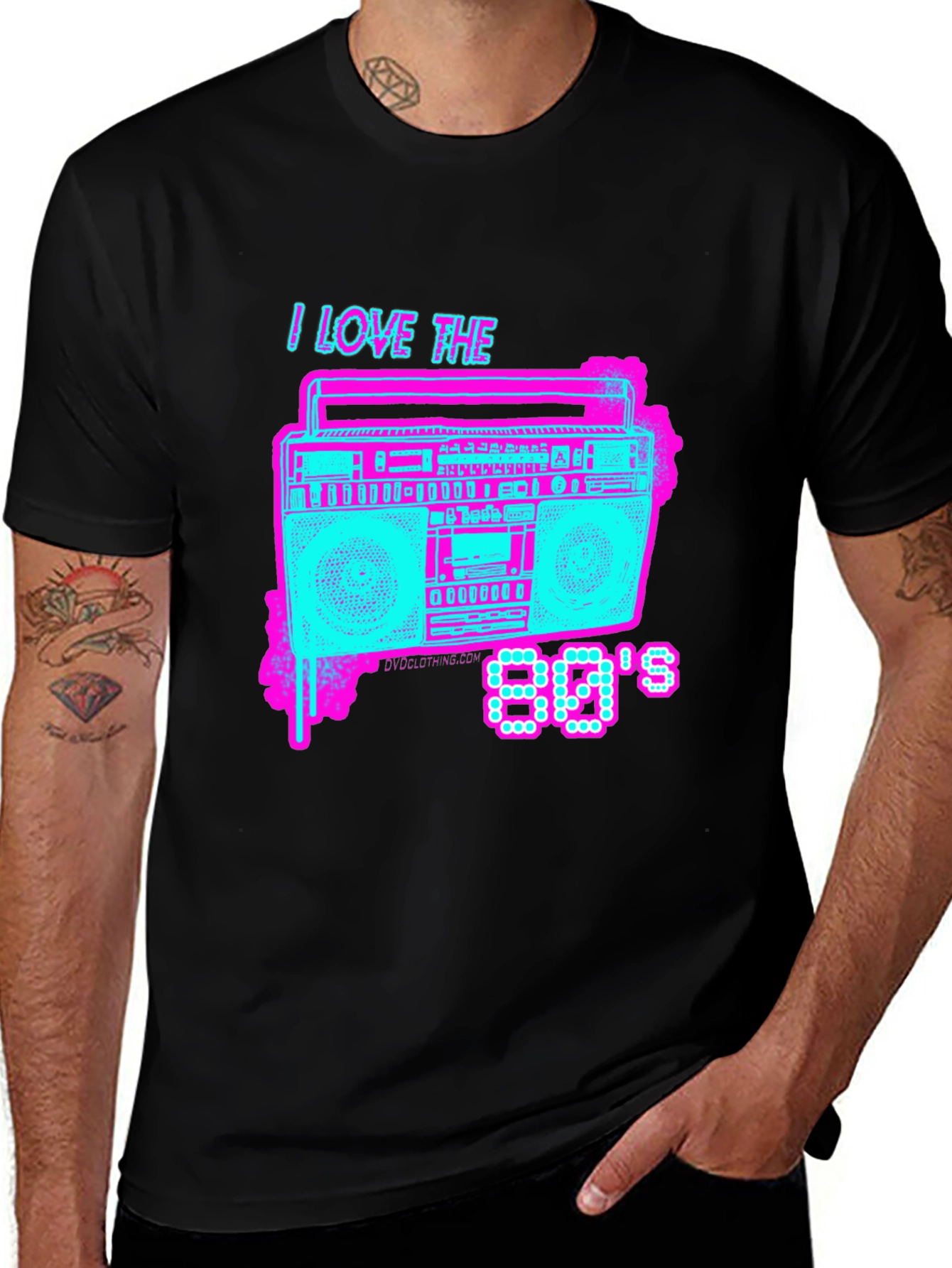 I Love the 80s Retro Boombox T-Shirt