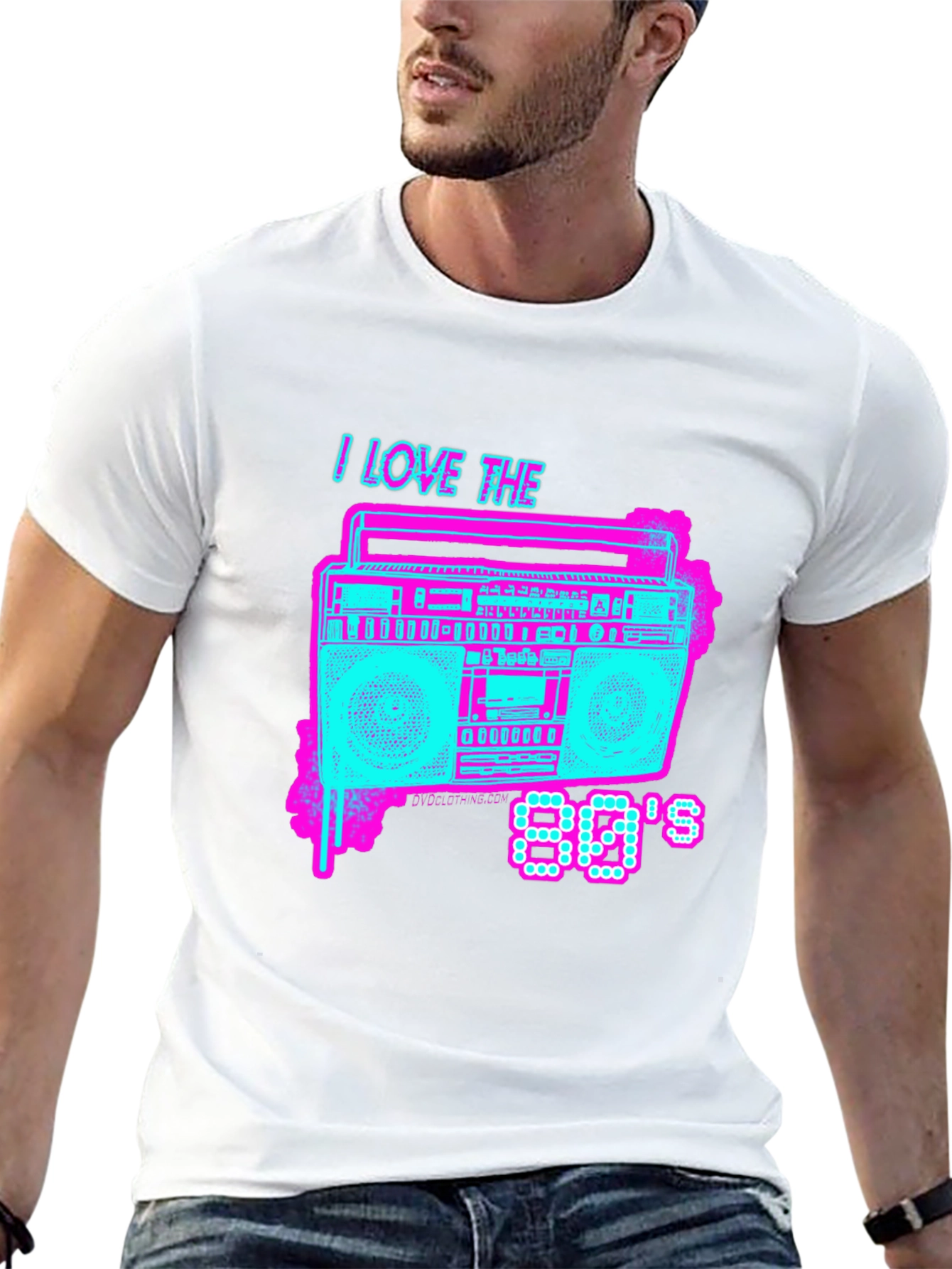 I Love the 80s Retro Boombox T-Shirt
