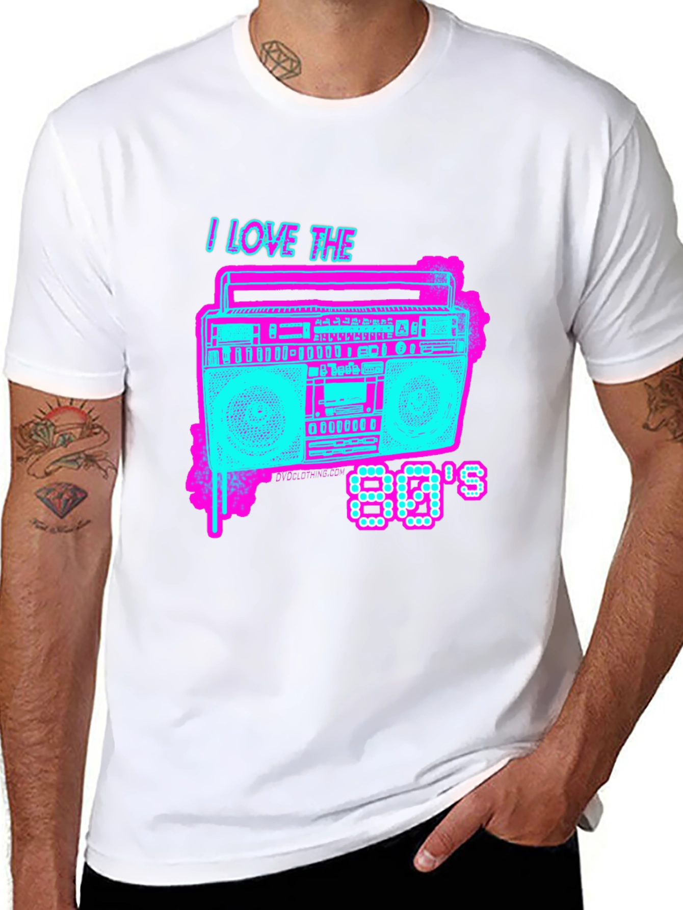 I Love the 80s Retro Boombox T-Shirt