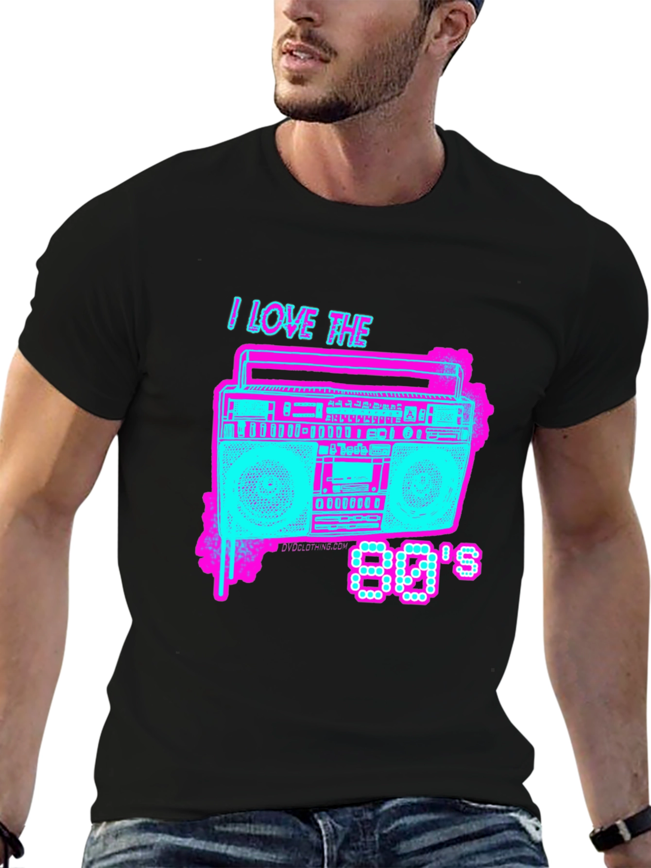 I Love the 80s Retro Boombox T-Shirt