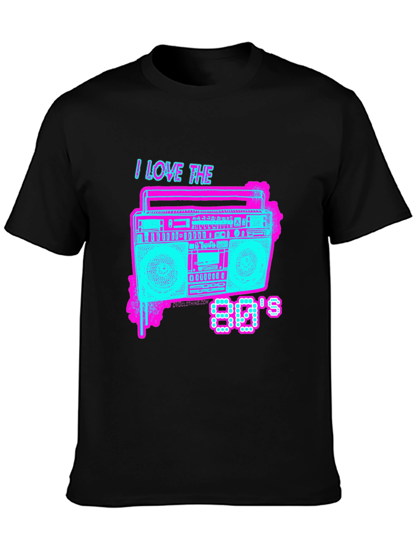 I Love the 80s Retro Boombox T-Shirt