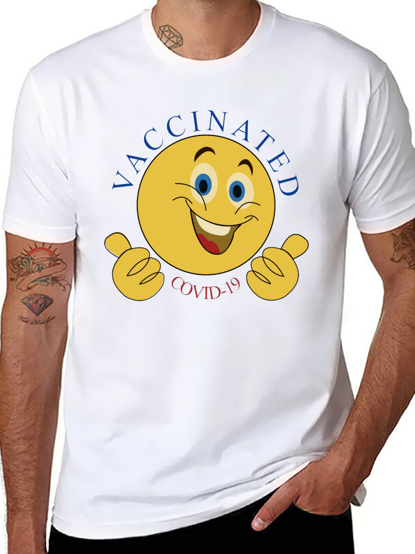 Vaccinated COVID-19 Graphic T-Shirt