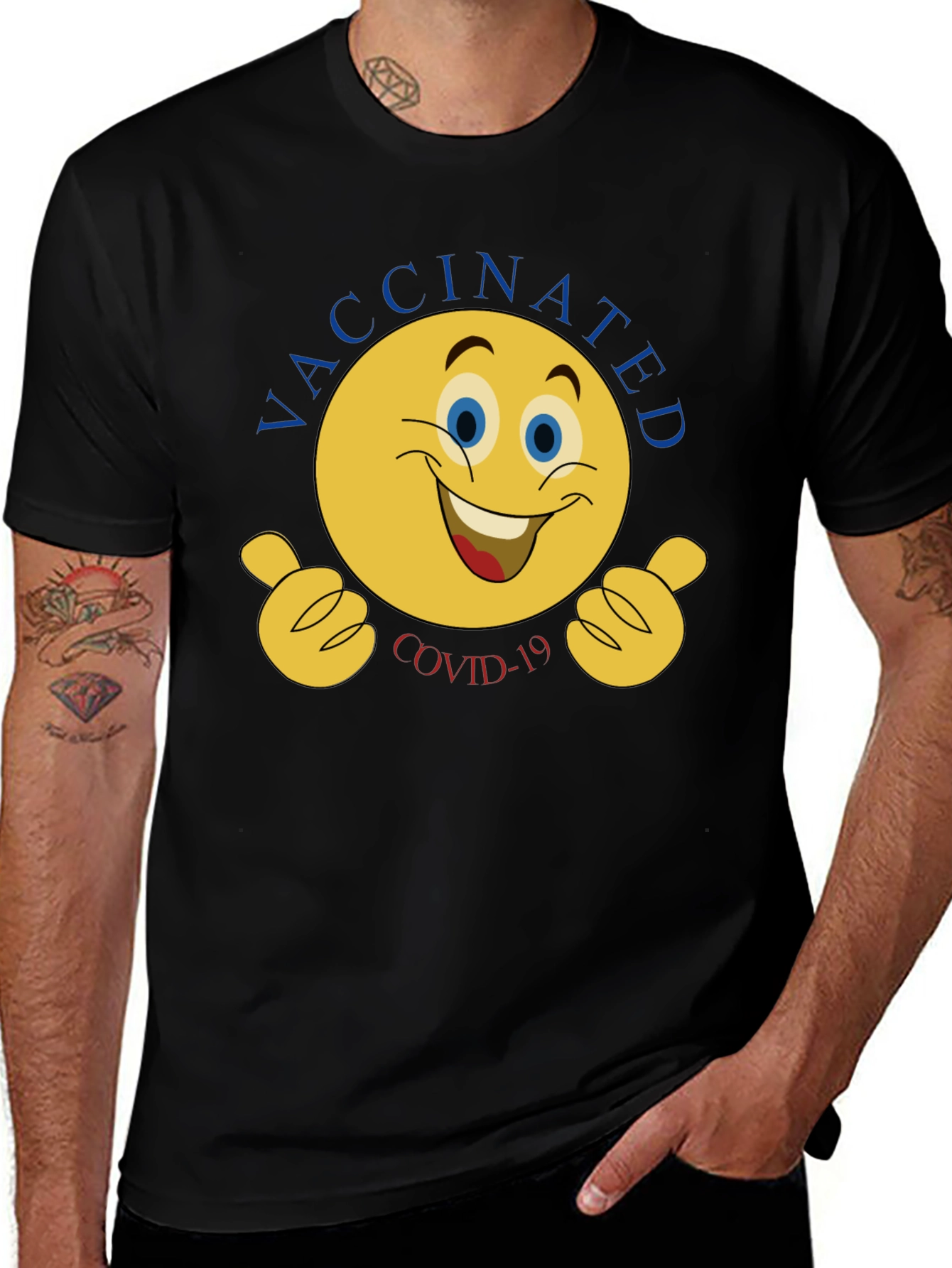 Vaccinated COVID-19 Graphic T-Shirt