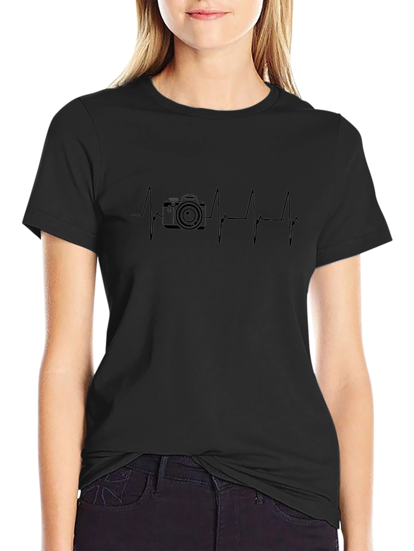 Camera Heartbeat T-Shirt - Photographers Essential!