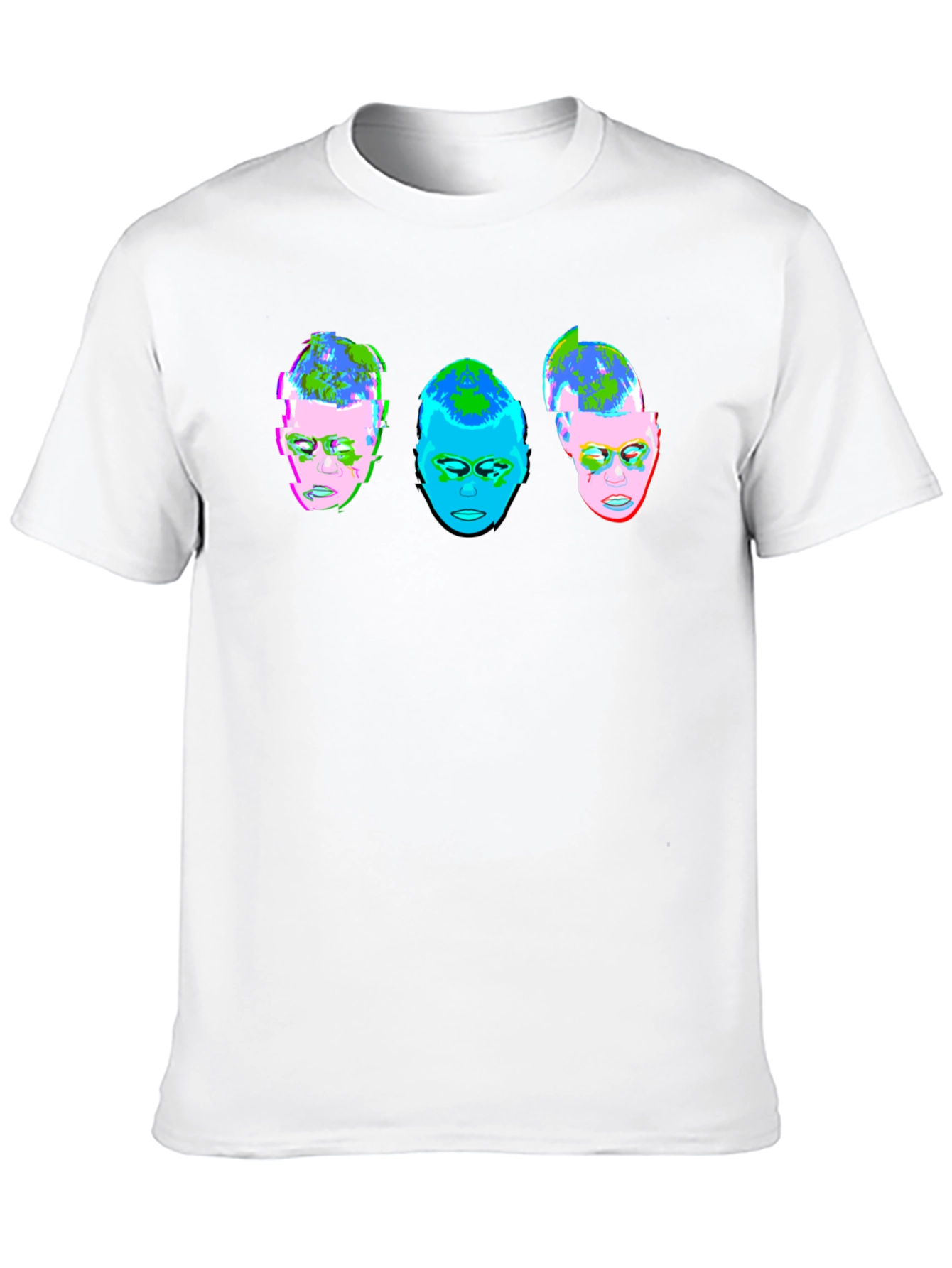 Abstract Face T-Shirt - Unique Graphic Tee
