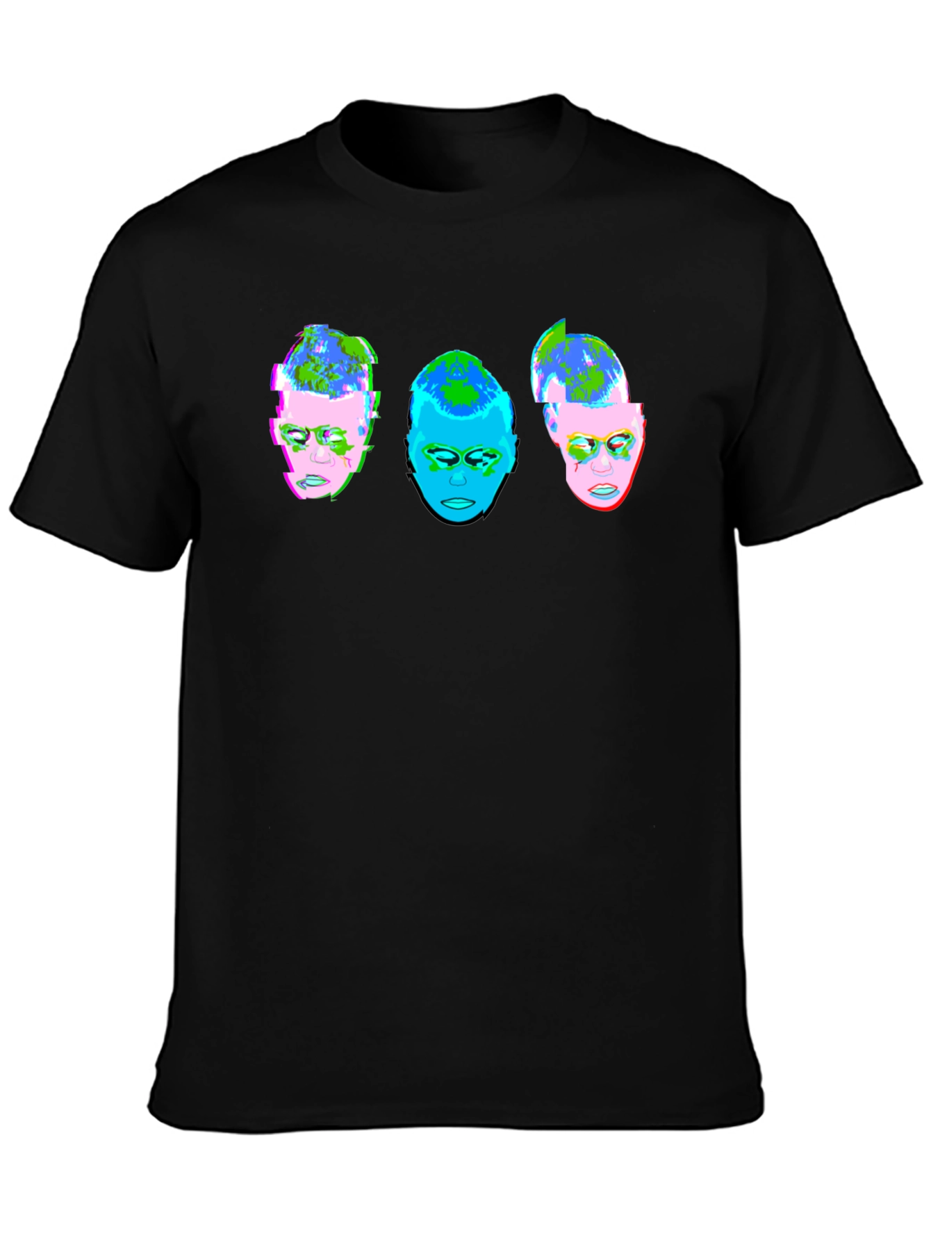 Abstract Face T-Shirt - Unique Graphic Tee