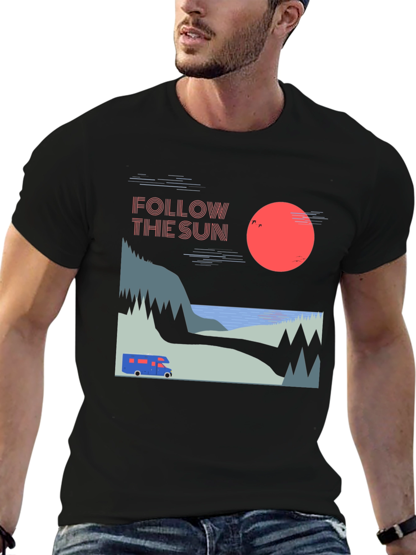 Follow The Sun Graphic T-Shirt - Adventure Ready!
