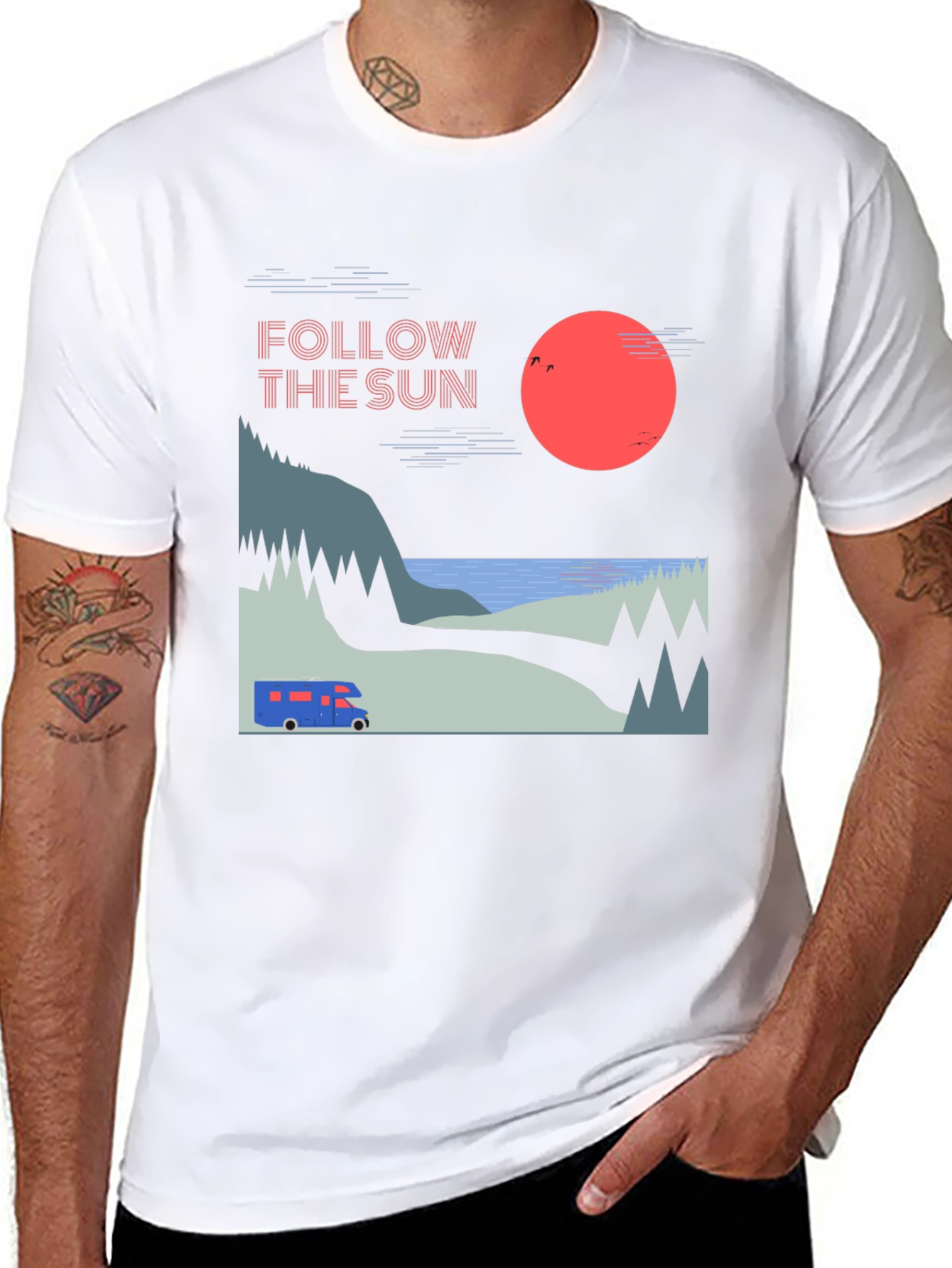 Follow The Sun Graphic T-Shirt - Adventure Ready!