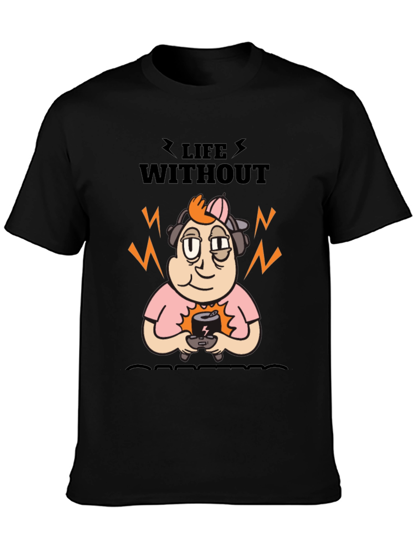 Life Without Gaming T-Shirt - Black